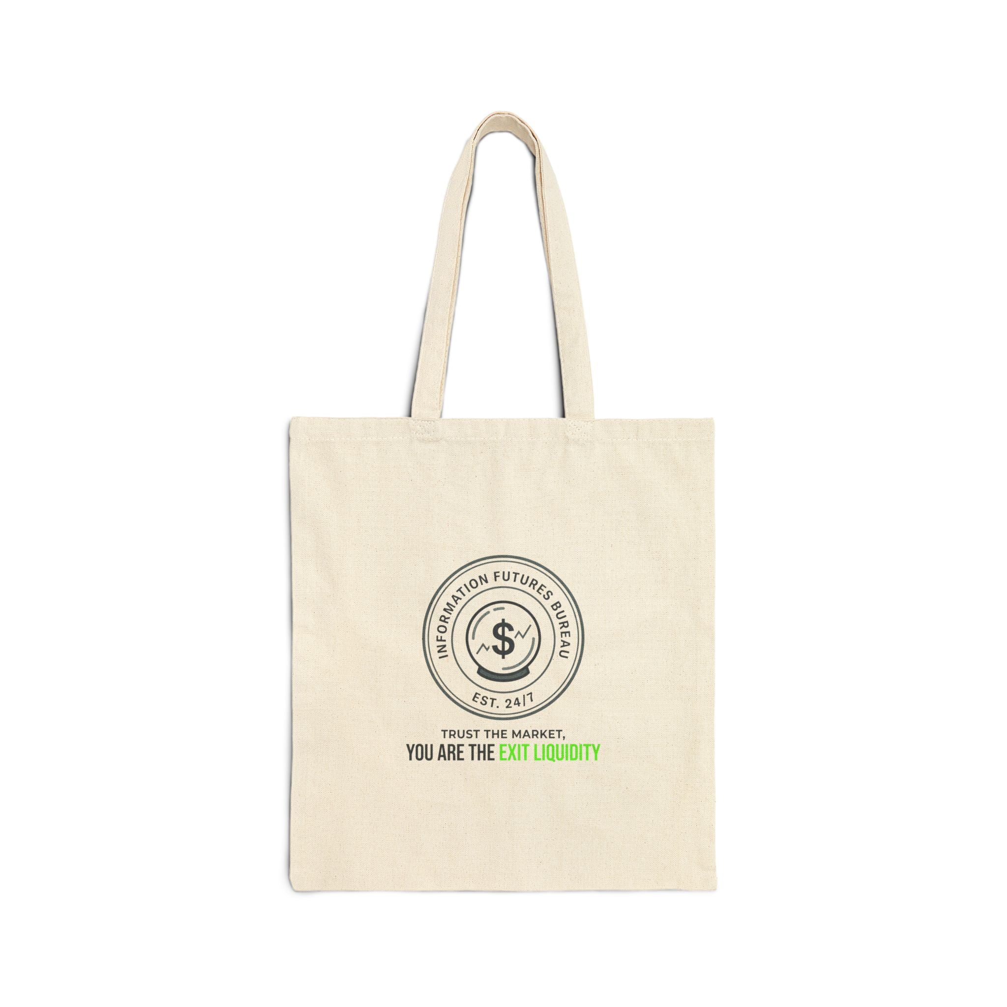 You Are The Exit Commodity Tote | insider trading satire, finance humor