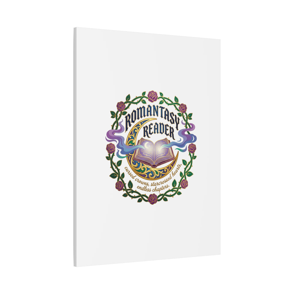 Romantasy Reader Canvas Print | enchanted bookish celestial gothic