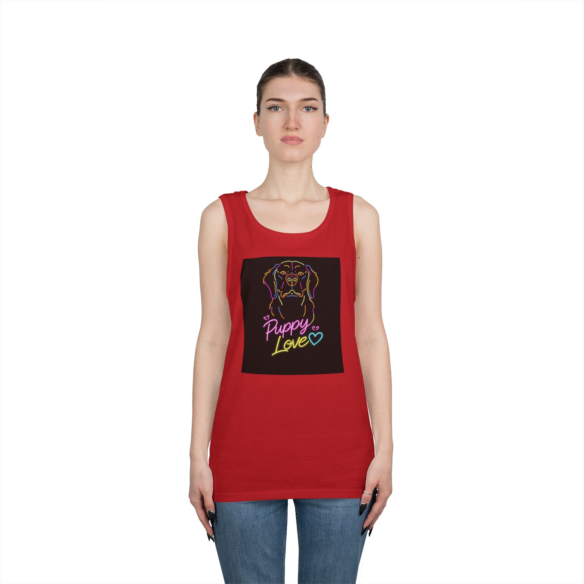 Retro Funny Dog Tank Top — Cute Future Vibes