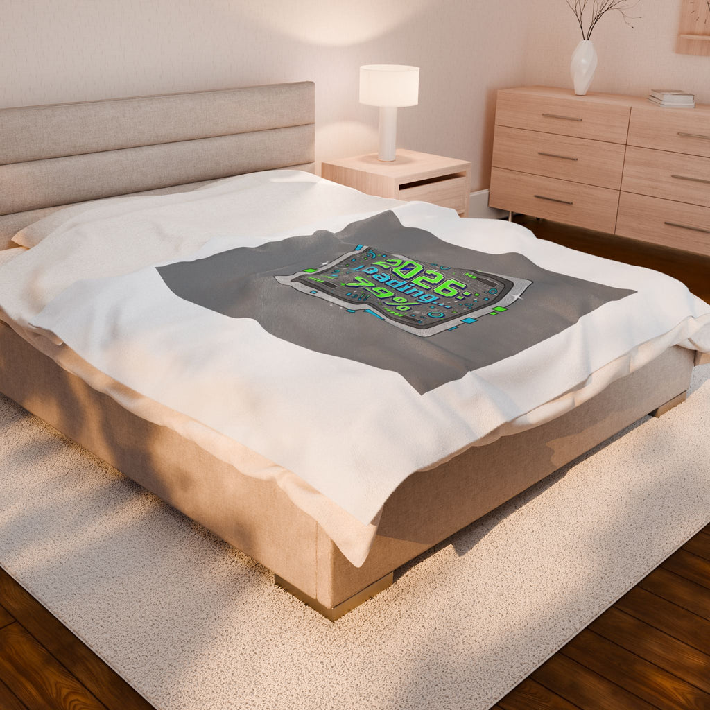 2026 Loading 99% Blanket | NYE countdown, retro system interface