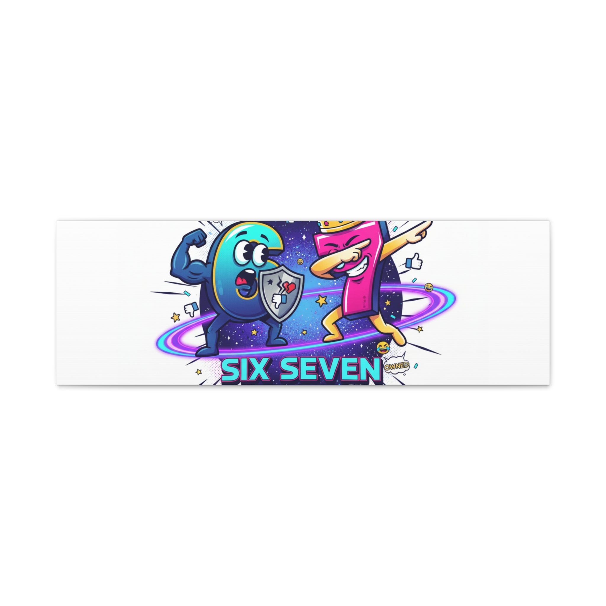 Six Seven Meme War Canvas | Legendary Internet Battle Art, Viral Culture Wall Decor