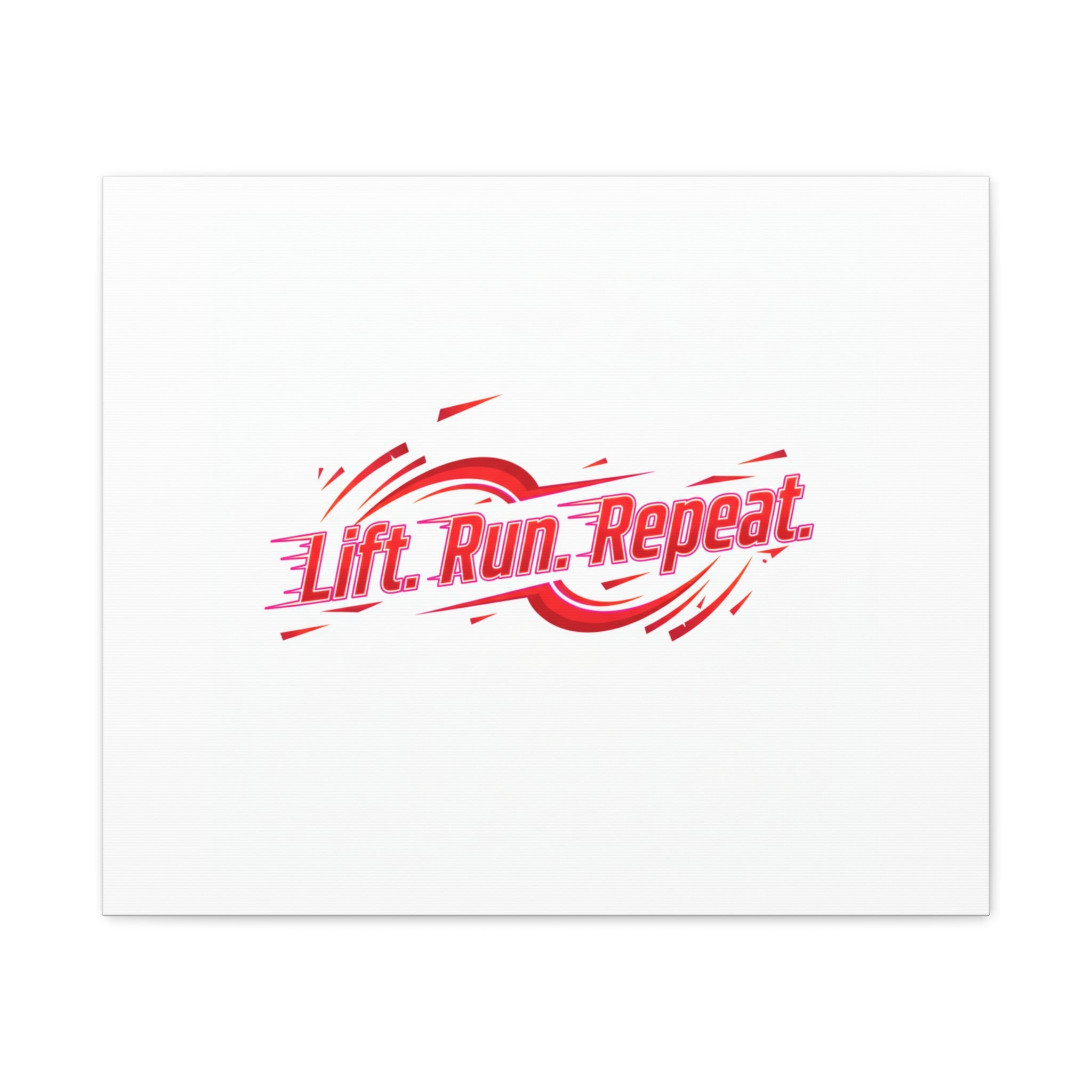 Lift Run Repeat Canvas | Fitness Wall Art, Gym Motivation