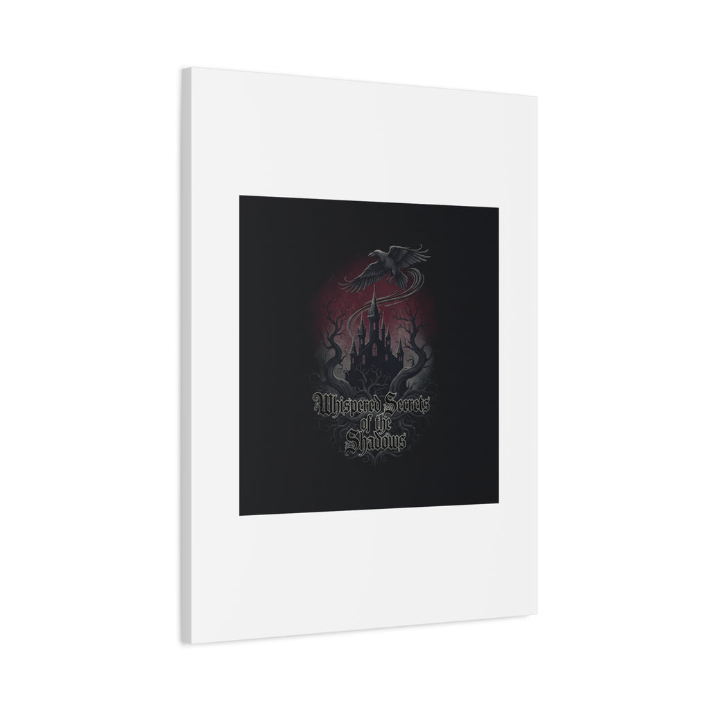 Whispered Secrets of the Shadows Castle Wall Art, Matte Canvas | Gothic Medieval Decor