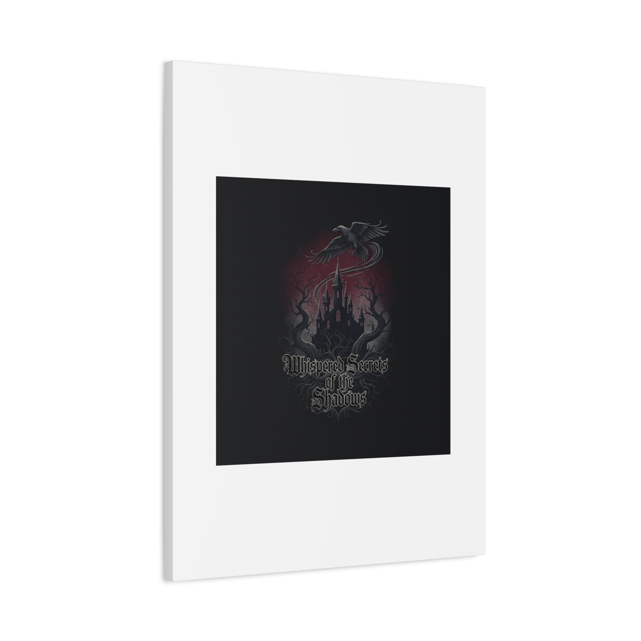 Whispered Secrets of the Shadows Castle Wall Art, Matte Canvas | Gothic Medieval Decor