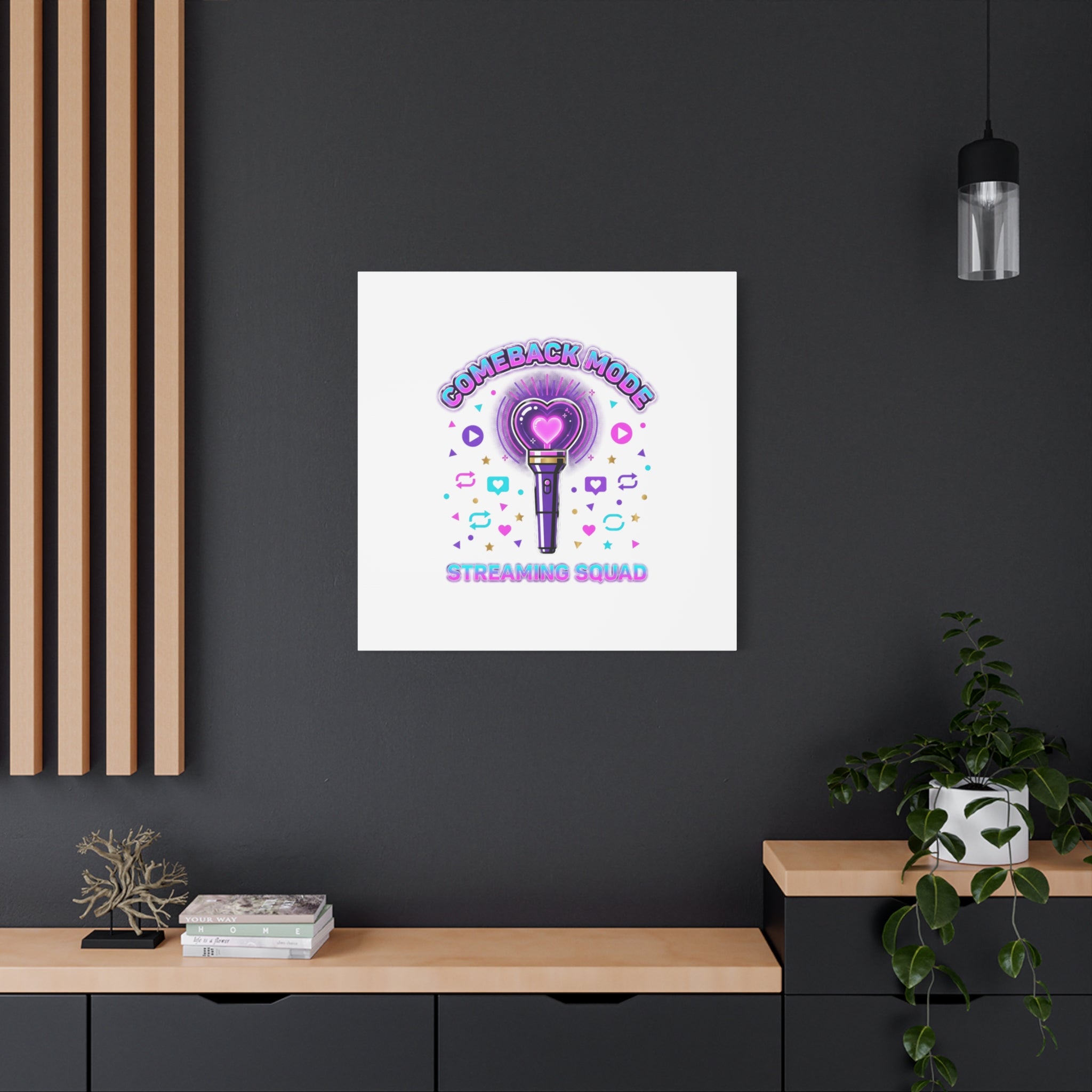 Comeback Mode Lightstick Canvas | K-pop Comeback, Streaming Squad