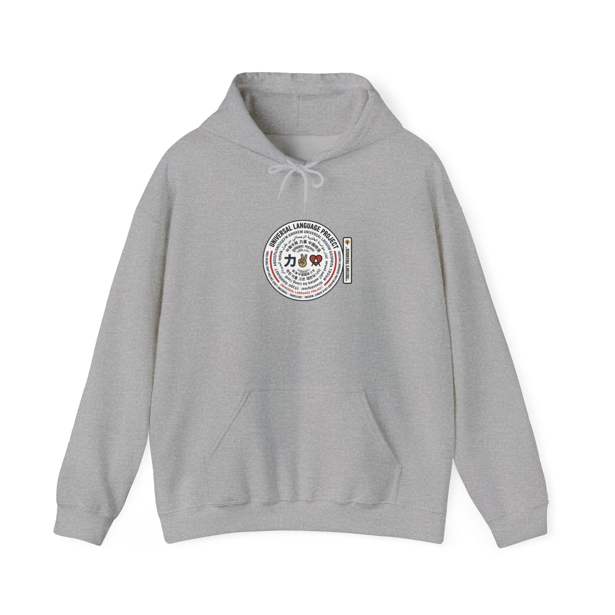 Universal Language Hoodie — Multi-Script "Love/Joy/Peace" Performance Hoodie