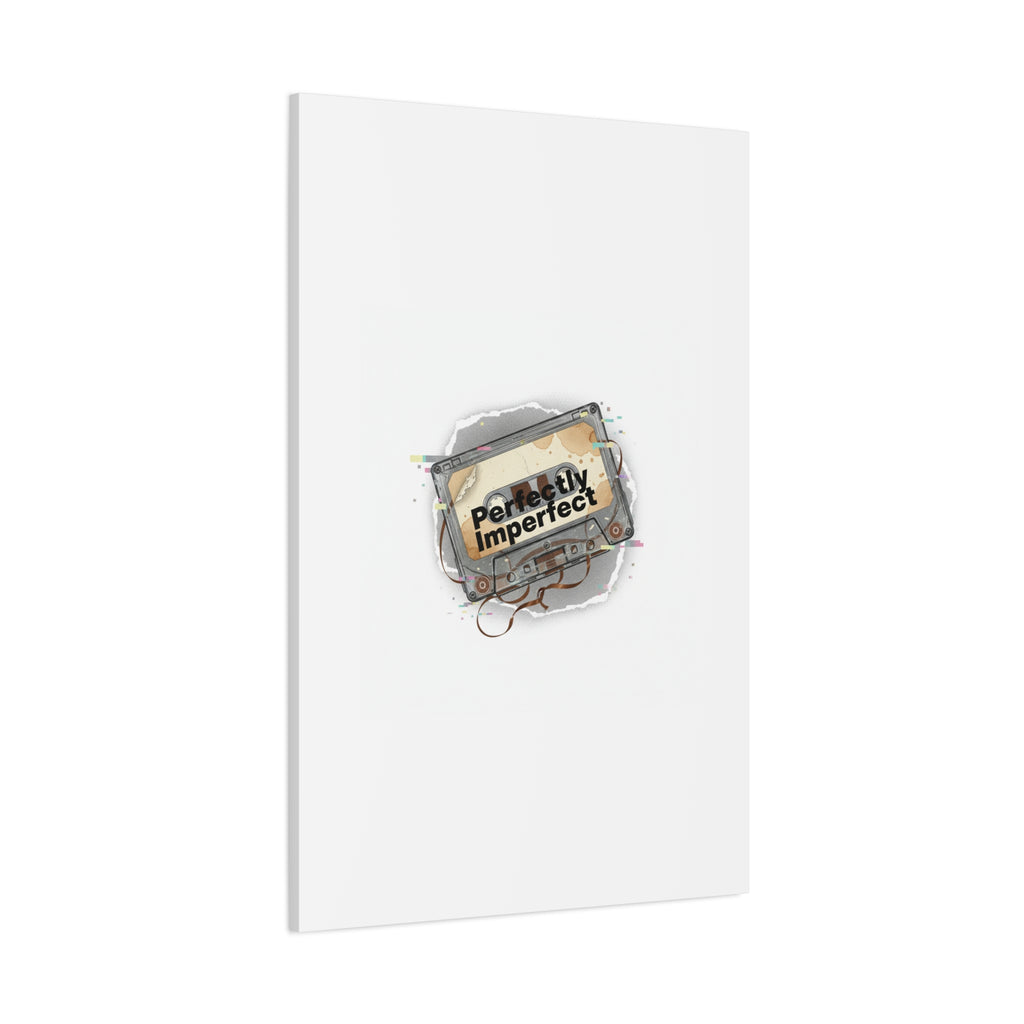 Perfectly Imperfect Cassette, Canvas Print | Analog Error, glitch art static