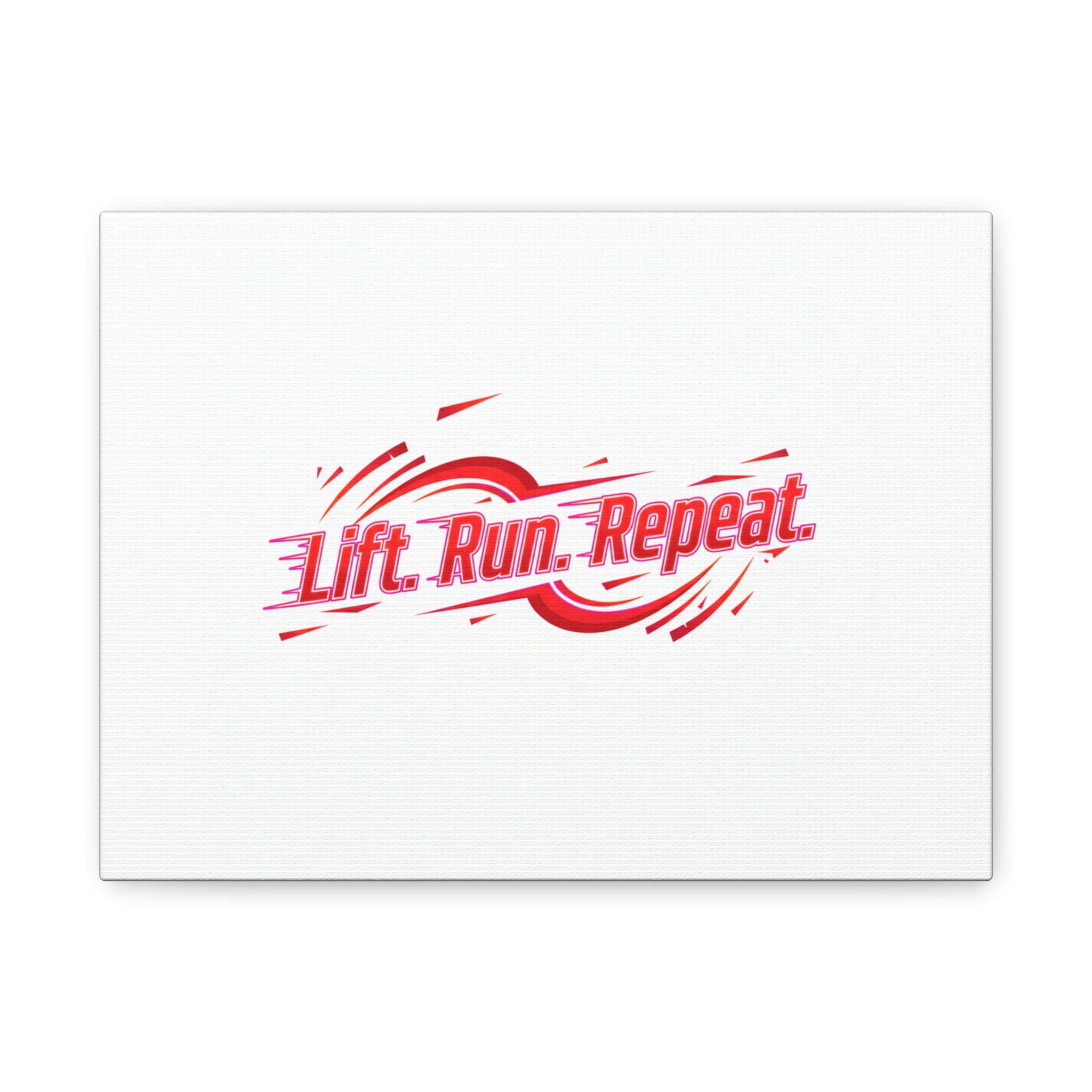 Lift Run Repeat Canvas | Fitness Wall Art, Gym Motivation