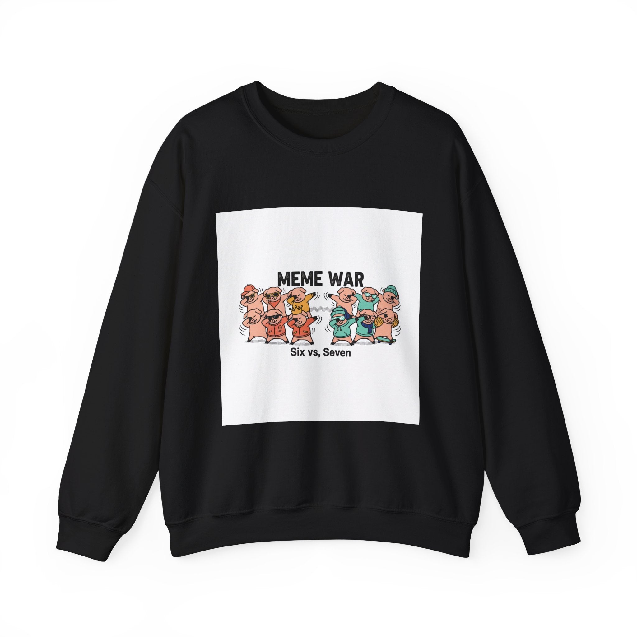 Meme War Graphic Sweatshirt, Disco Florals Retro Paisley