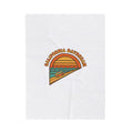 California Daydream Sunset Velveteen Blanket | 70s Retro Palm Golden Hour