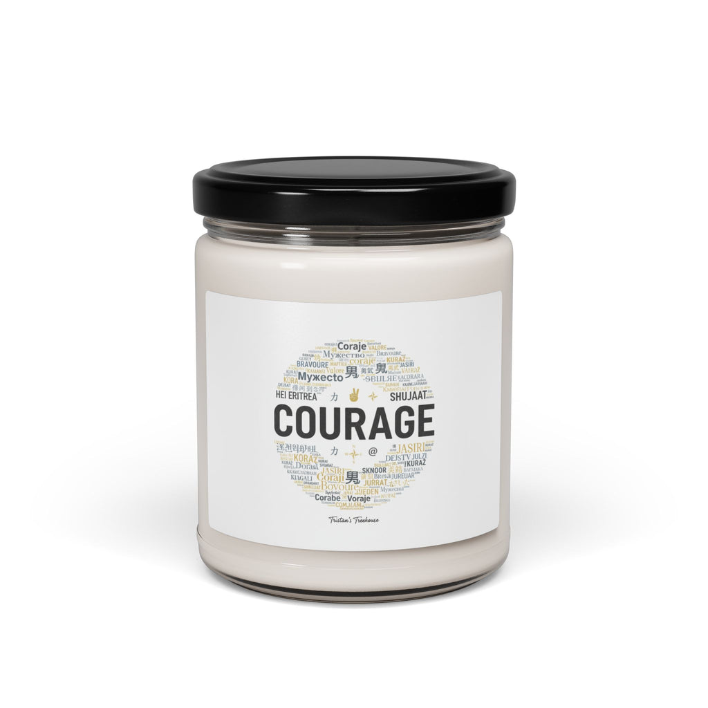 Courage word cloud Soy Candle | Fresh-Start Minimalism, Calm Renewal