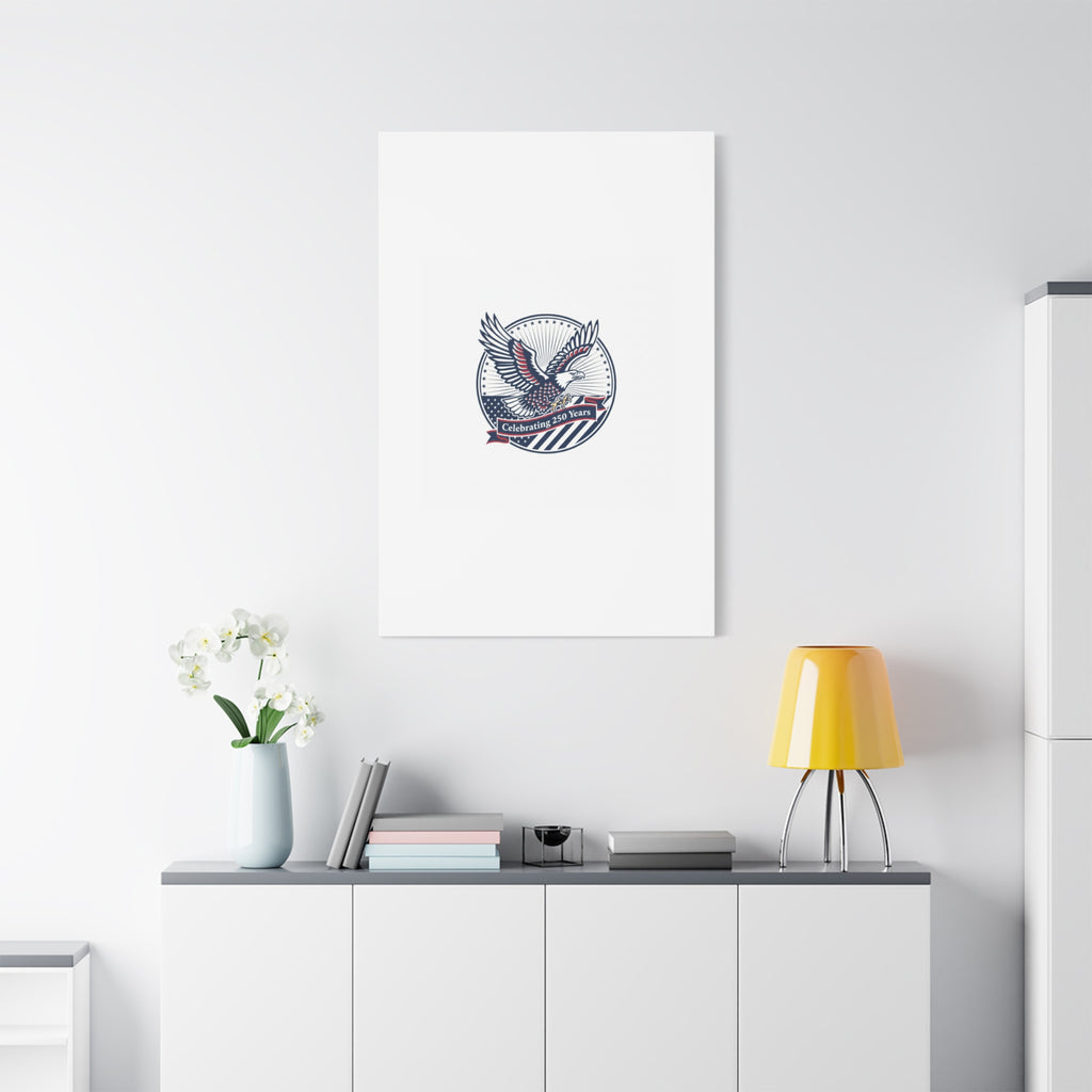 250th Anniversary Eagle Emblem Canvas | Semiquincentennial Americana