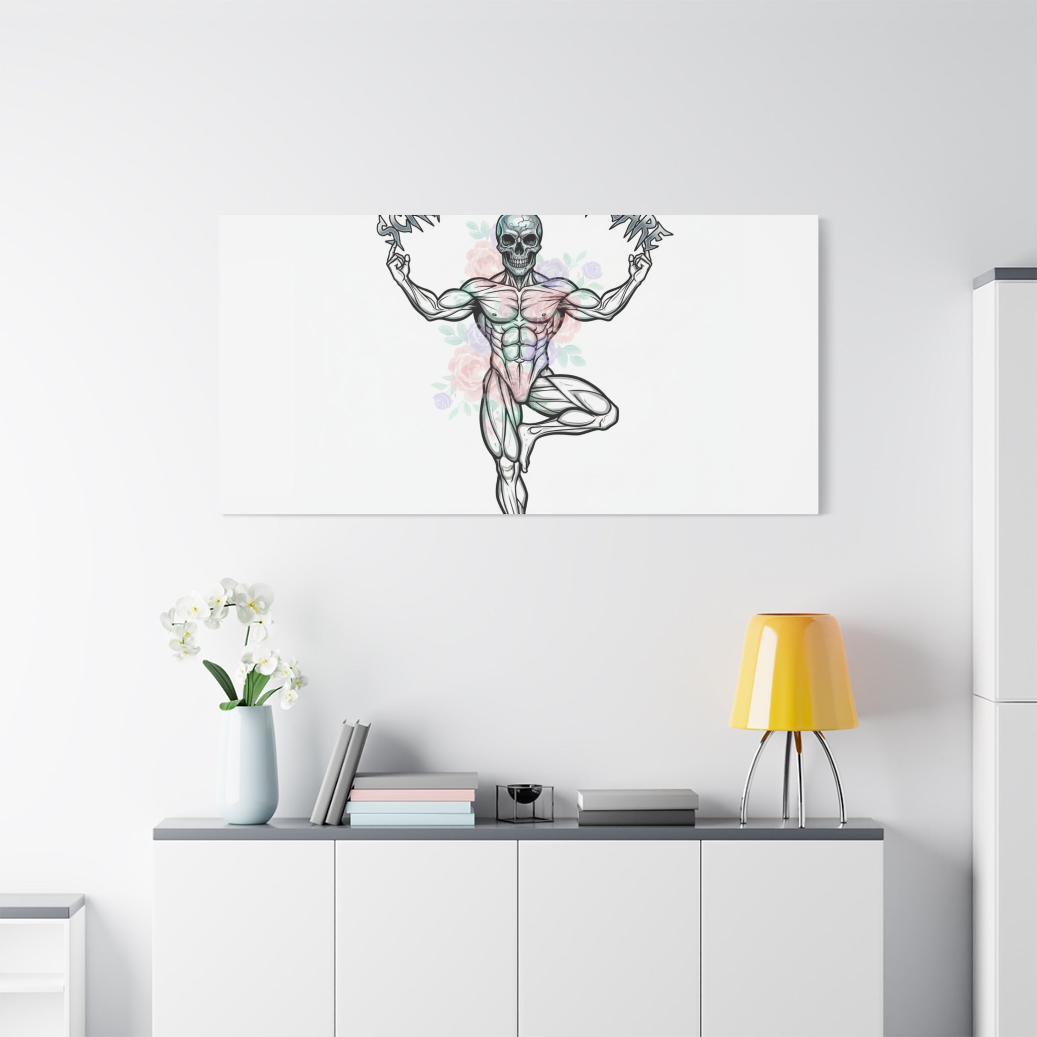 Scream Your Self-Care Canvas | Heavy Metal Wellness, Gothic Wellness Quote