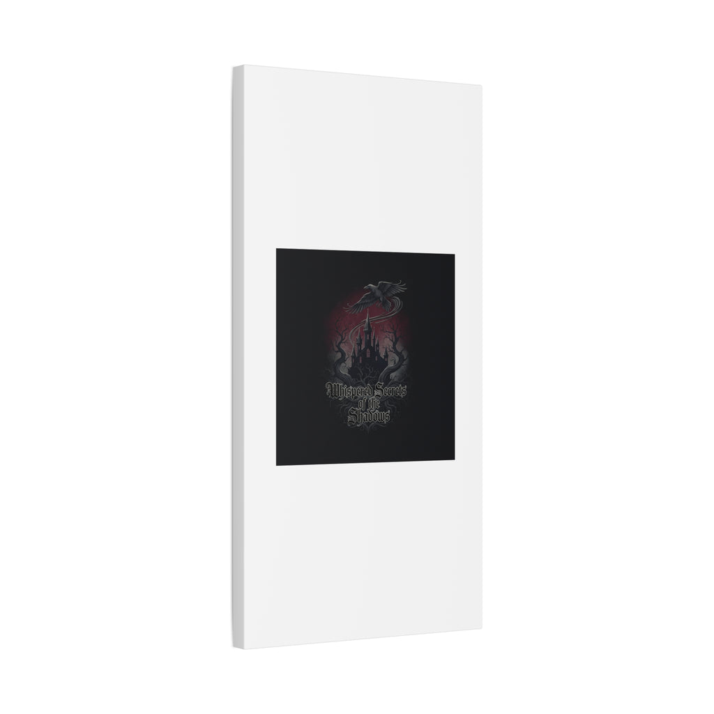 Whispered Secrets of the Shadows Castle Wall Art, Matte Canvas | Gothic Medieval Decor