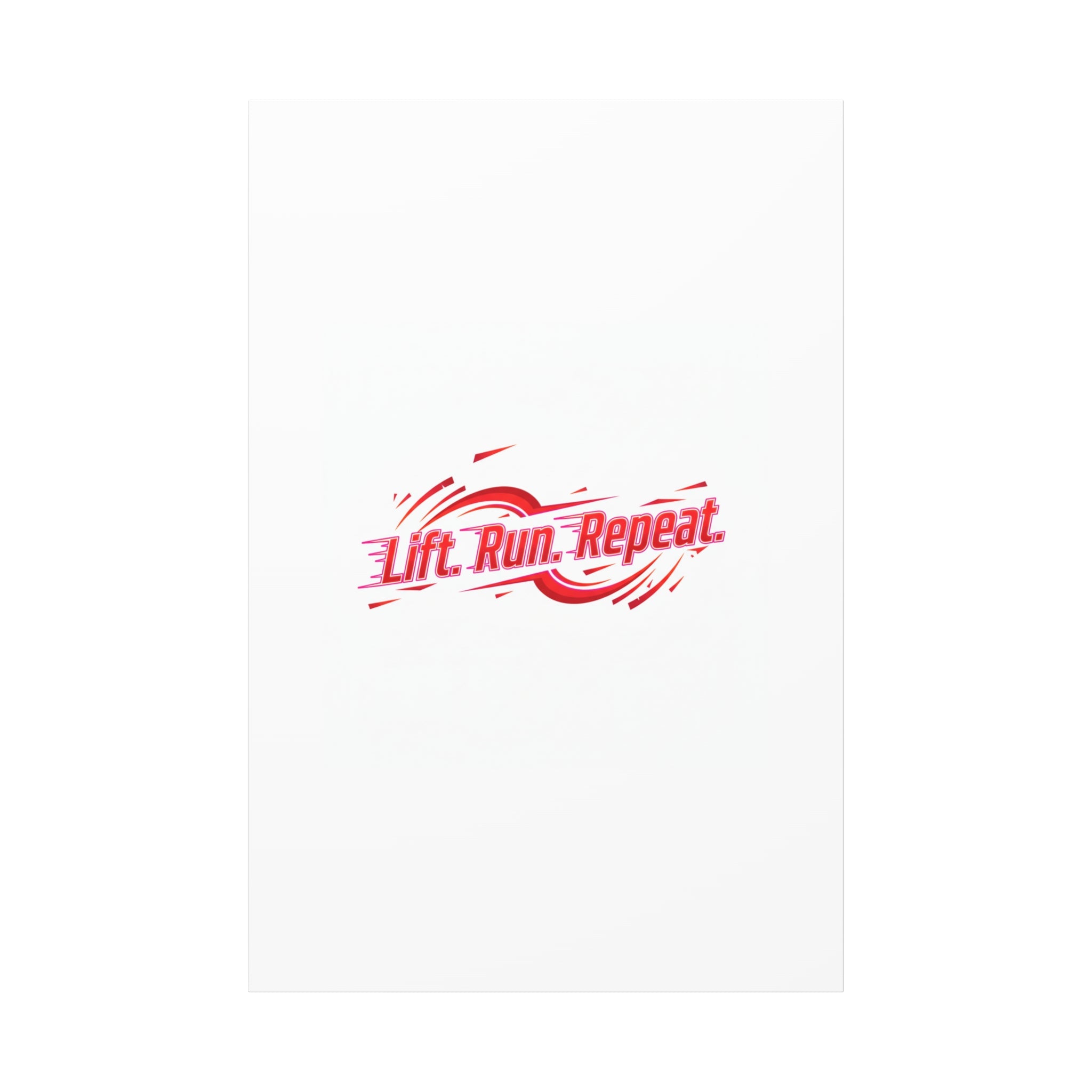 Lift Run Repeat Canvas | Fitness Wall Art, Gym Motivation