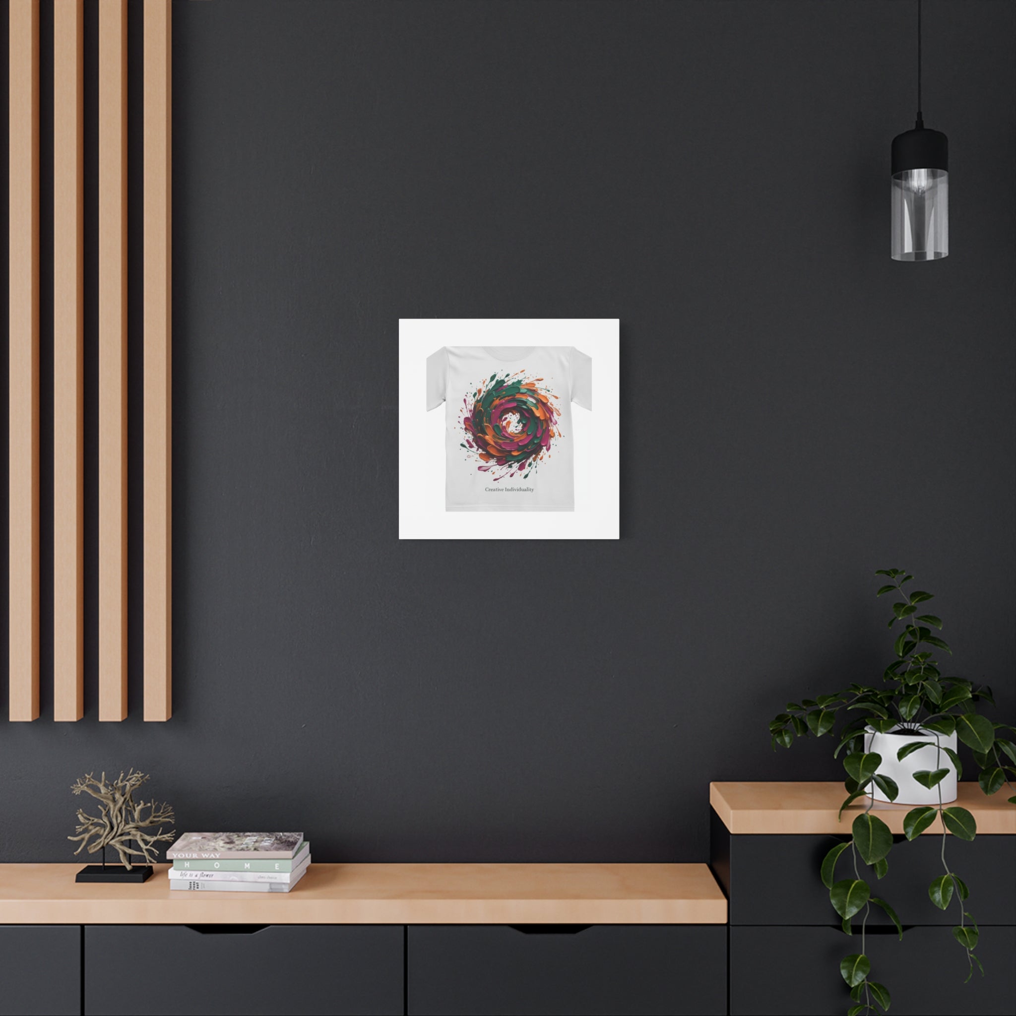 Painterly Abstract Floral Swirl Canvas | Matte Stretched Canvas