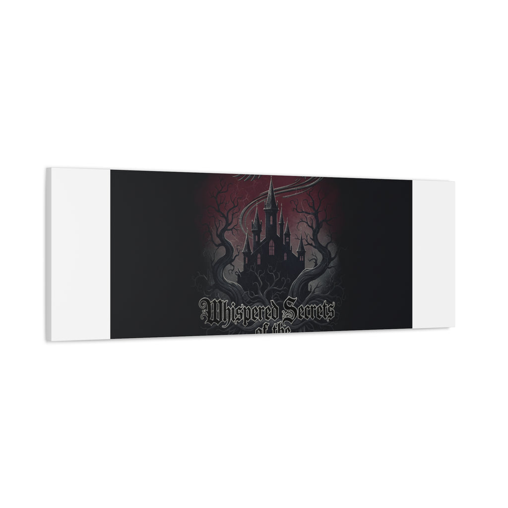 Whispered Secrets of the Shadows Castle Wall Art, Matte Canvas | Gothic Medieval Decor