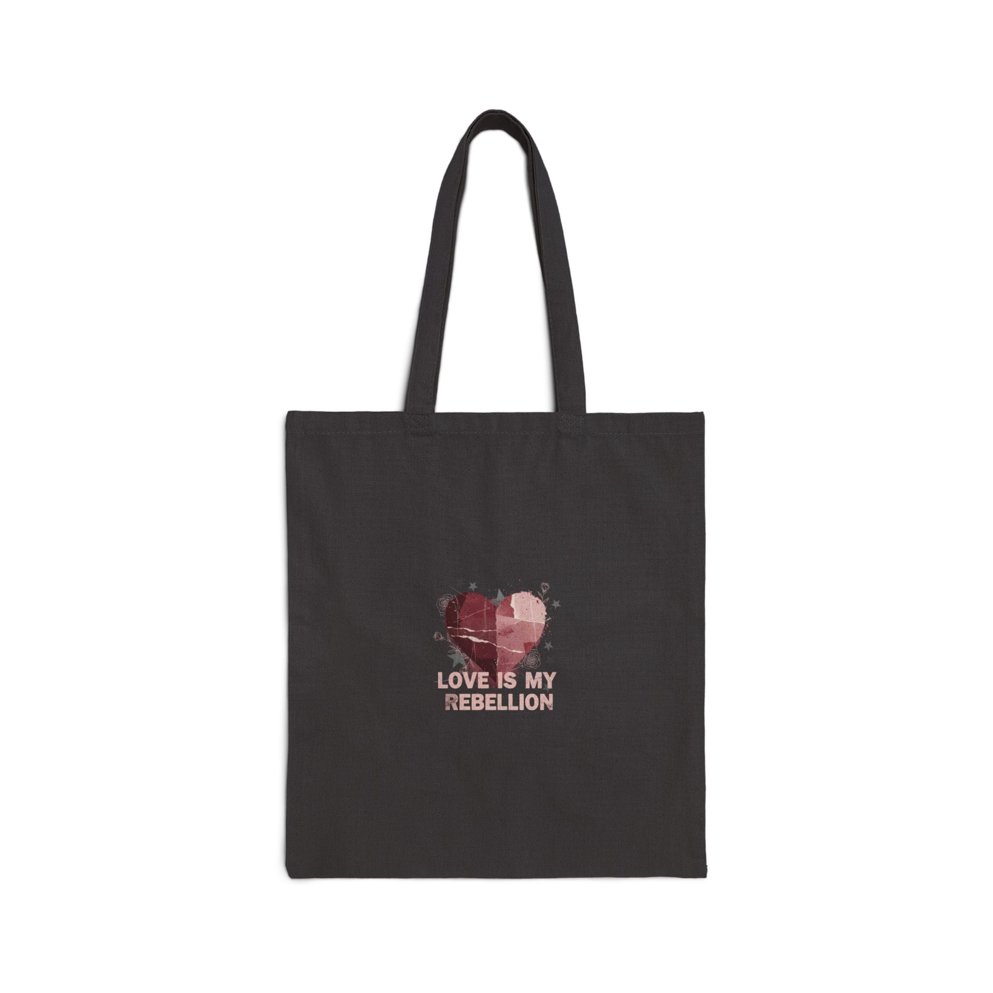 Distressed Heart Collage Tote | Soft Grunge Hearts, punk heart design