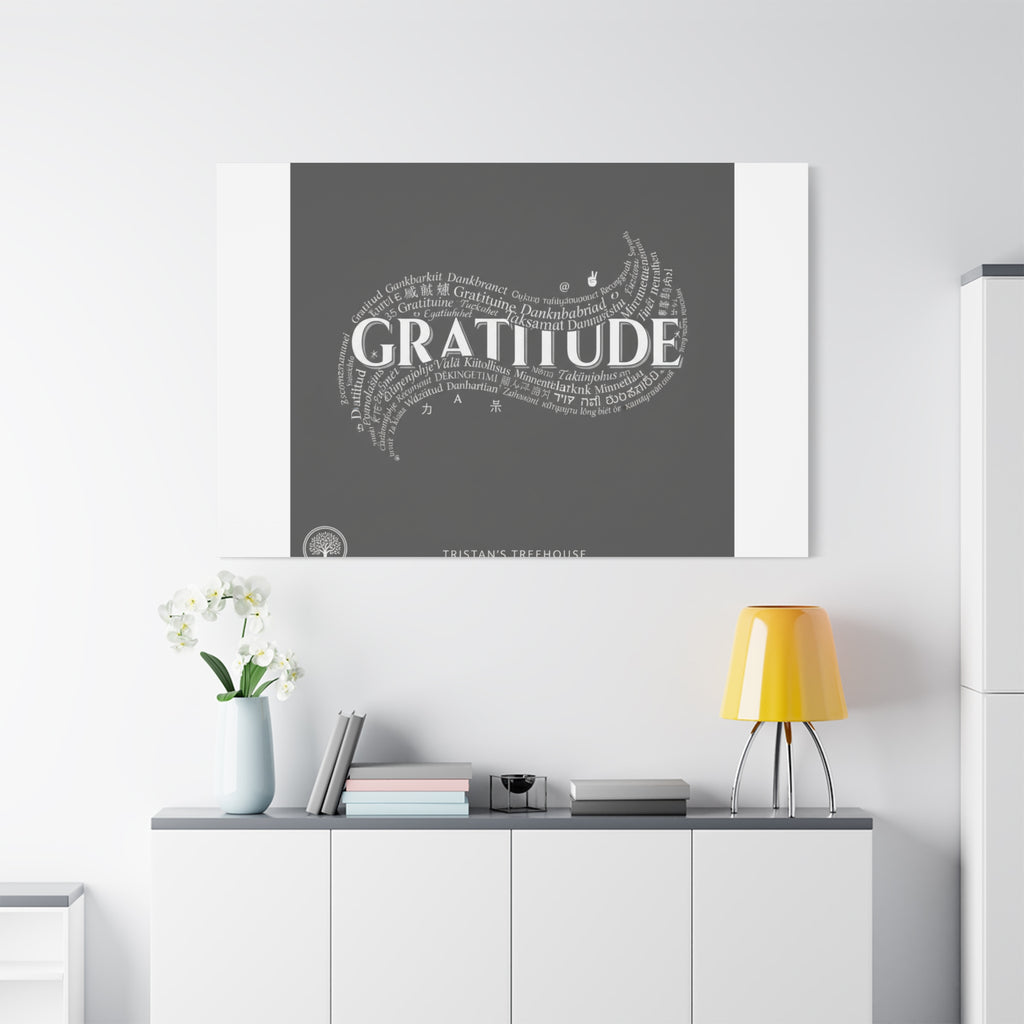 Gratitude Wall Art Matte Canvas | Tiny Treats, sweet uplifting print