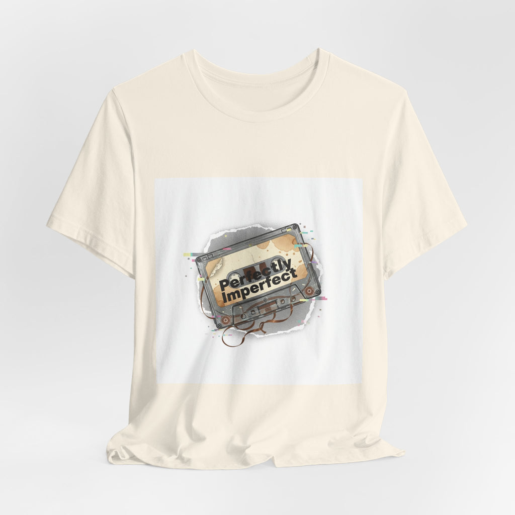 Glitch Cassette 'Perfectly Imperfect' Tee | glitch art shirt, retro tech nostalgic