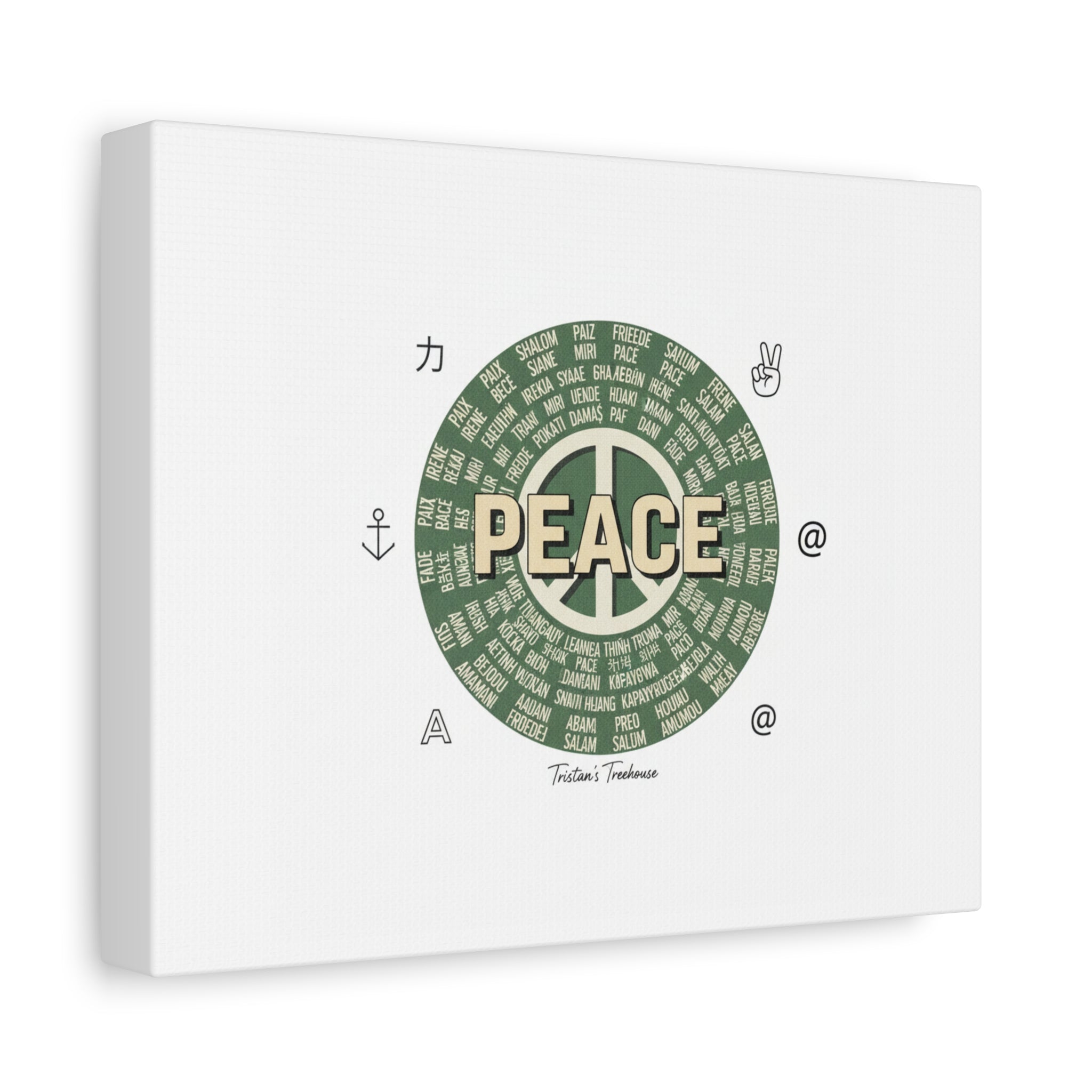 Peace doodle canvas | hand drawn sketch aesthetic, handwritten message