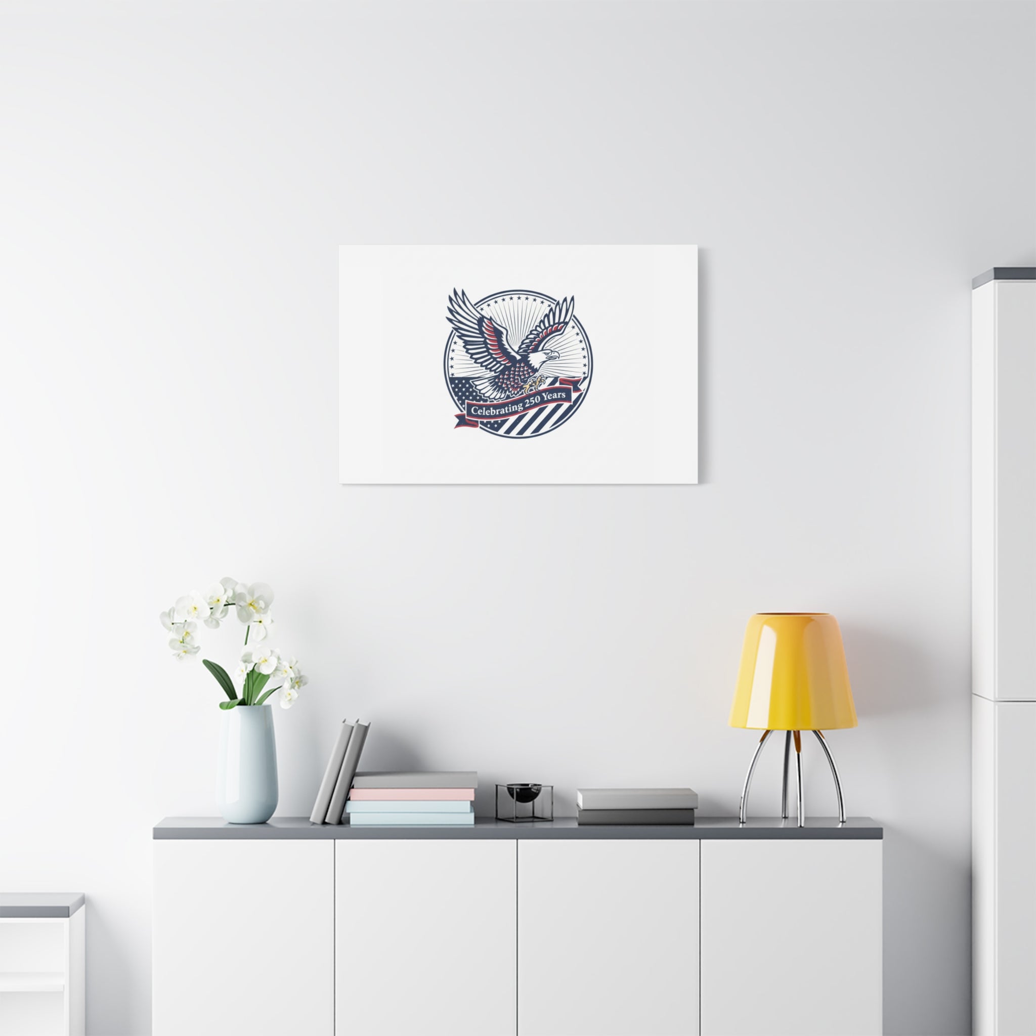 250th Anniversary Eagle Emblem Canvas | Semiquincentennial Americana