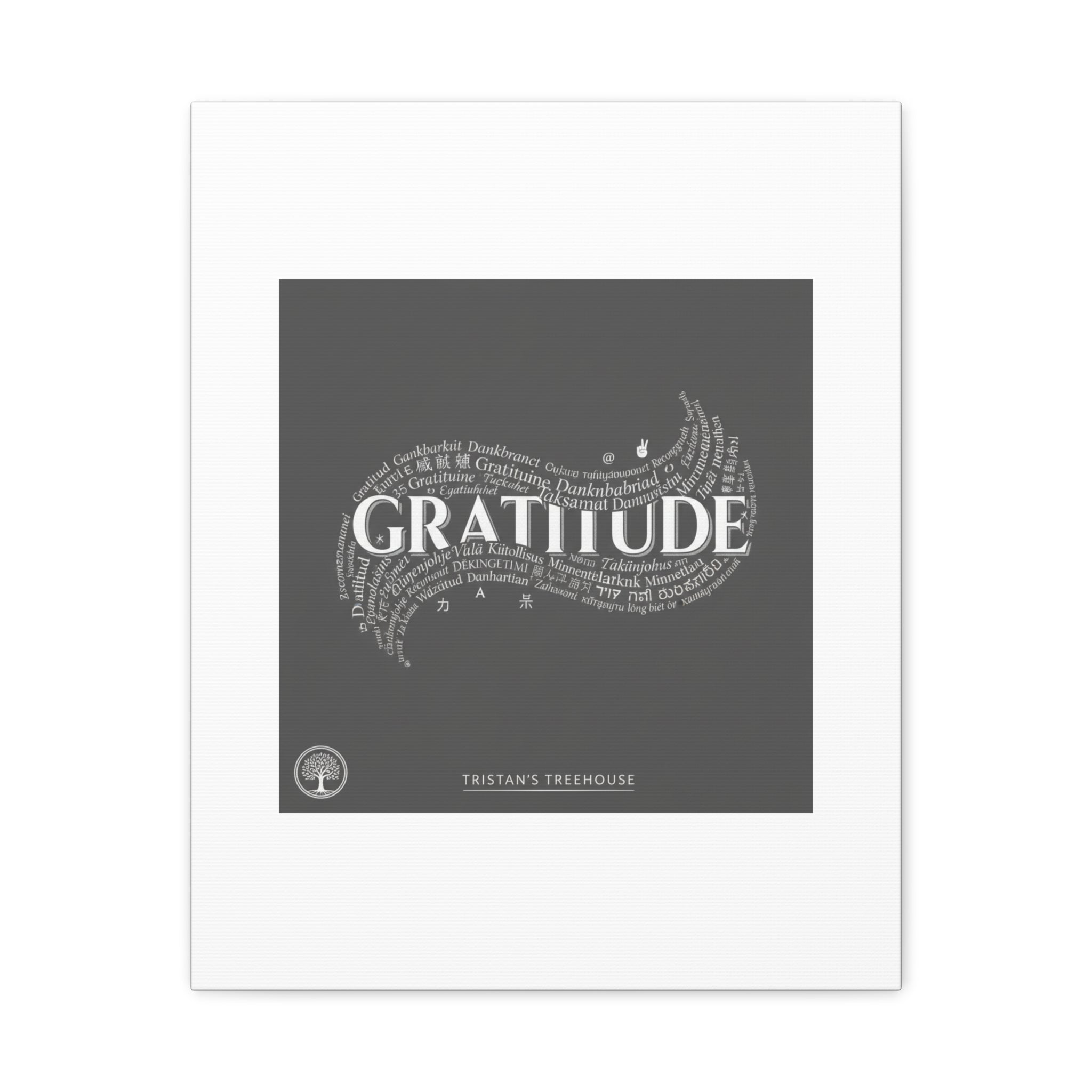 Gratitude Wall Art Matte Canvas | Tiny Treats, sweet uplifting print