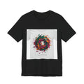 Abstract Floral Swirl Tee | Painterly Brushstroke Apparel, Artsy Graphic Design
