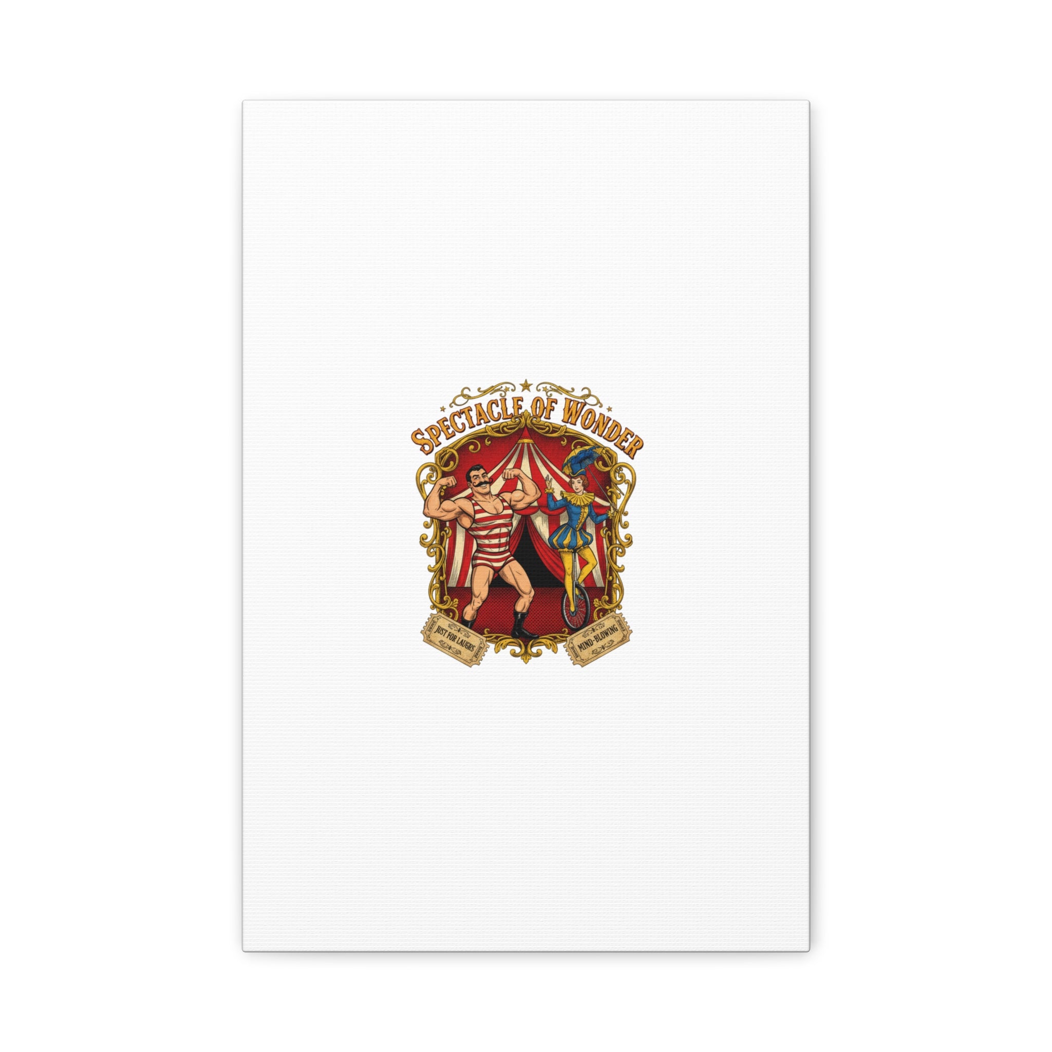 Spectacle of Wonder Circus Art Print, Canvas | Vintage Carnival Design