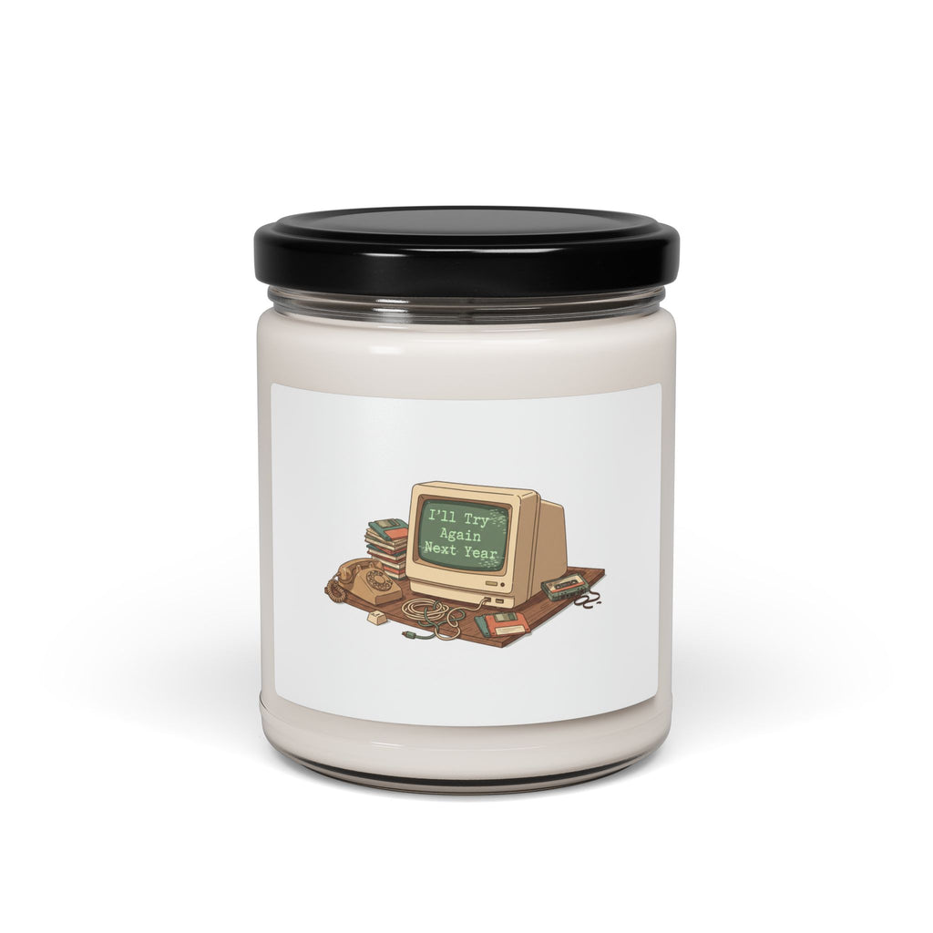 I'll Try Again Next Year Candle | Scented Soy Candle, Resolution Skepticism