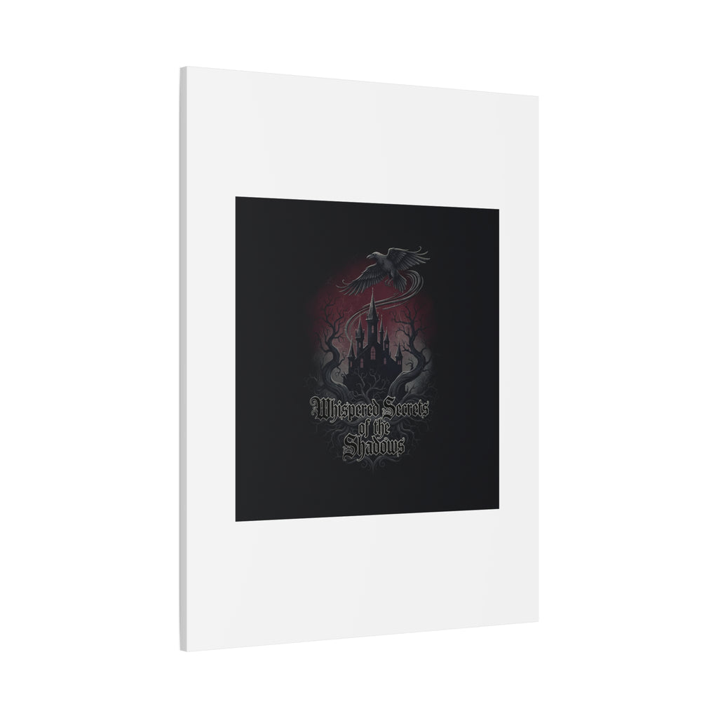 Whispered Secrets of the Shadows Castle Wall Art, Matte Canvas | Gothic Medieval Decor