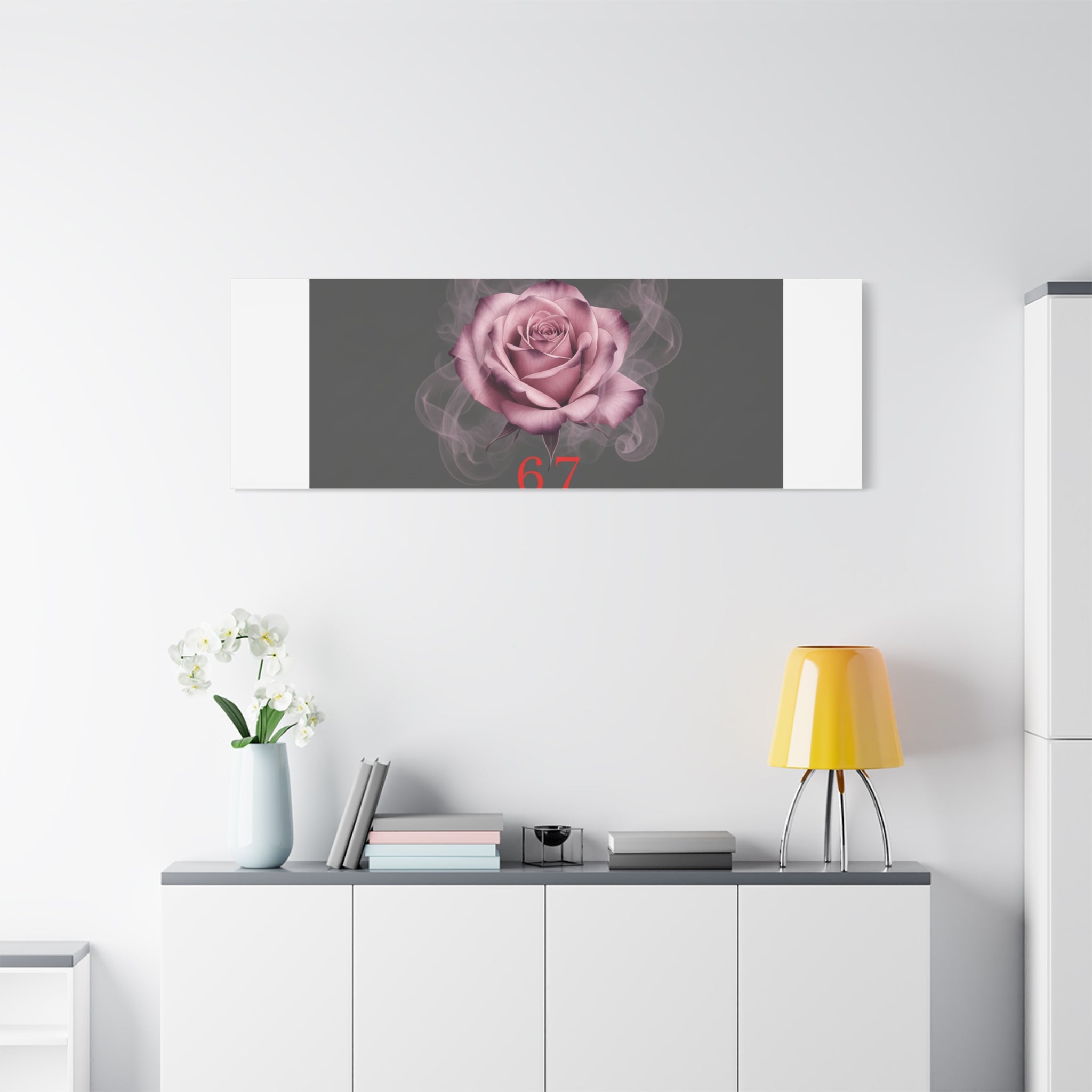 6 7 Valentine's Canvas | Viral Gothic Rose Wall Art | 6 7 Meaning Dark Romance
