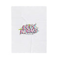 Defy Norms Velveteen Plush Blanket | anti-aesthetic, glitch font