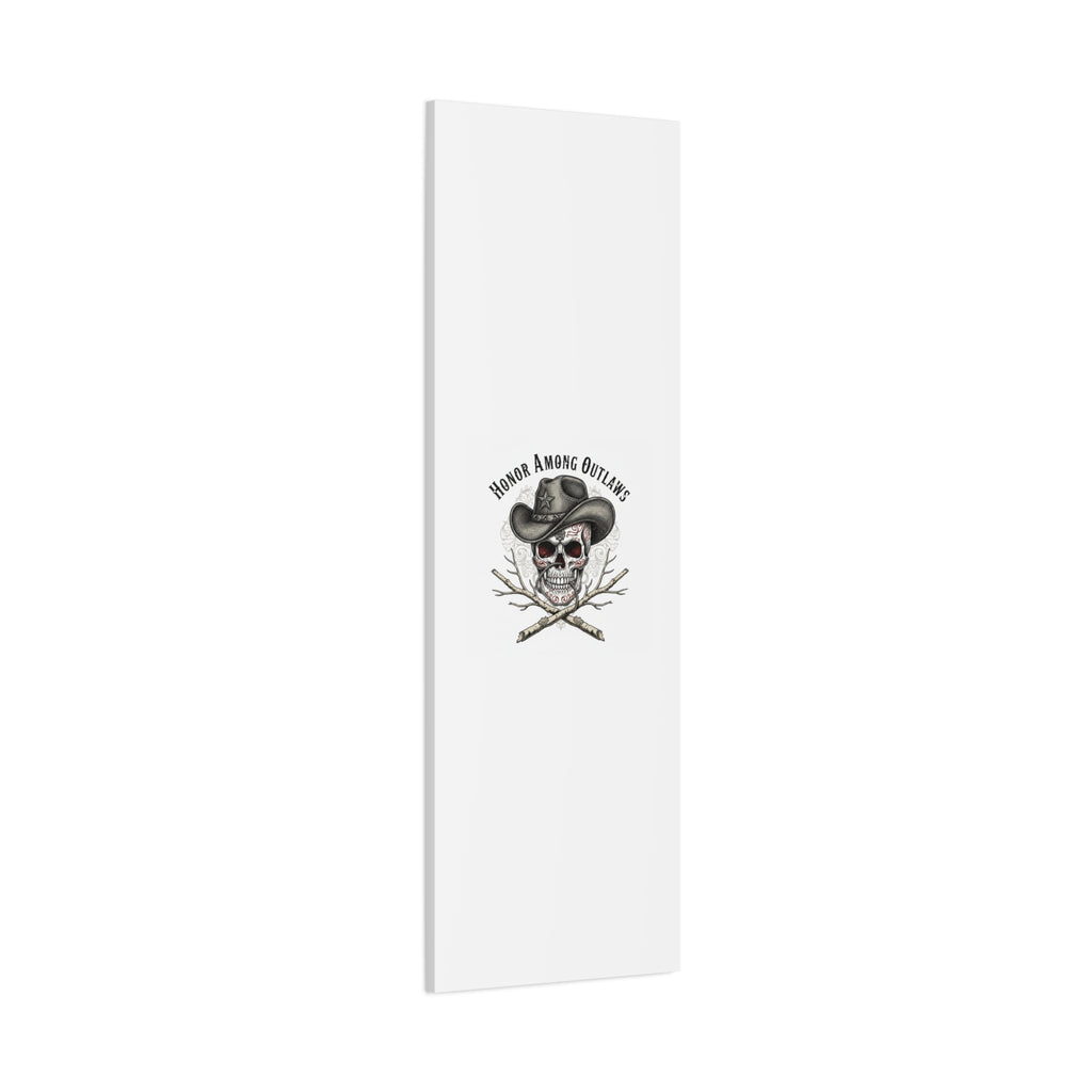 Honor Among Outlaws Canvas | Western Skull Art, Gothic Americana Desert Noir