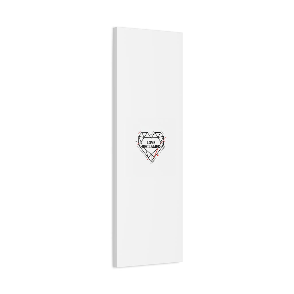 Love Reclaimed Canvas | modern heart design, minimalist love icon