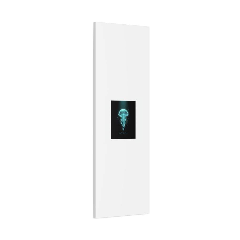 Bioluminescent Jellyfish Art Canvas | Deep Sea Aesthetic, Neon Glow