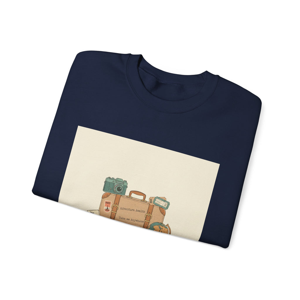 Vintage Travel Postcard Sweatshirt | travel stamps, wanderlust design
