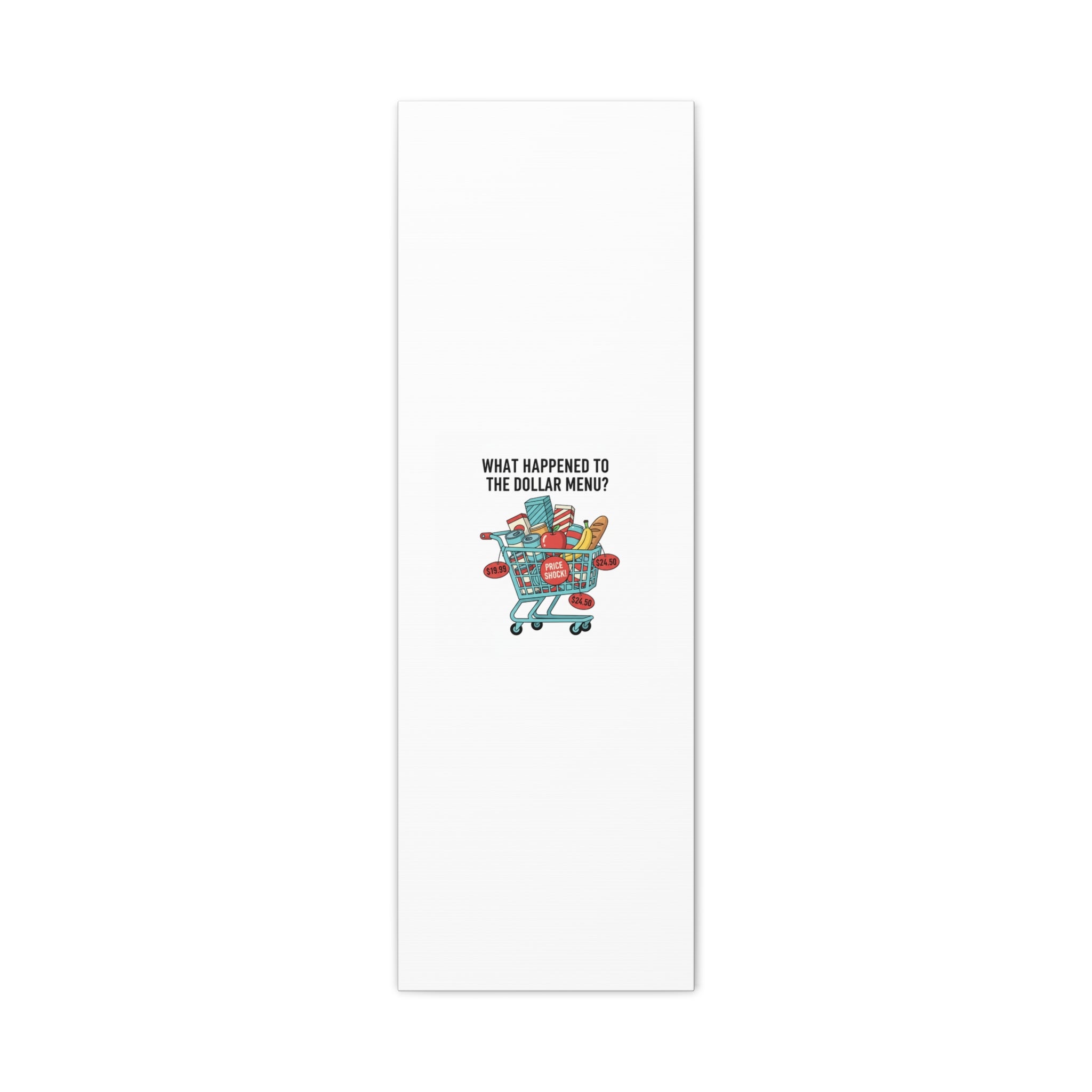 What Happened to the Dollar Menu? Canvas | Grocery Prices Meme, Price Shock Wall Art