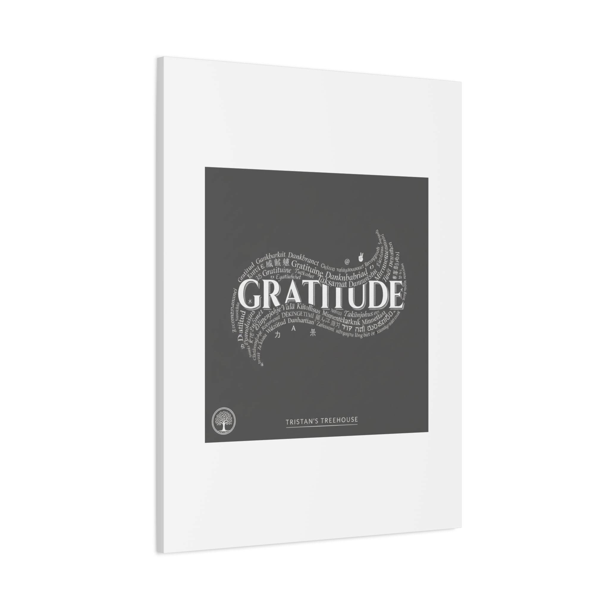 Gratitude Wall Art Matte Canvas | Tiny Treats, sweet uplifting print