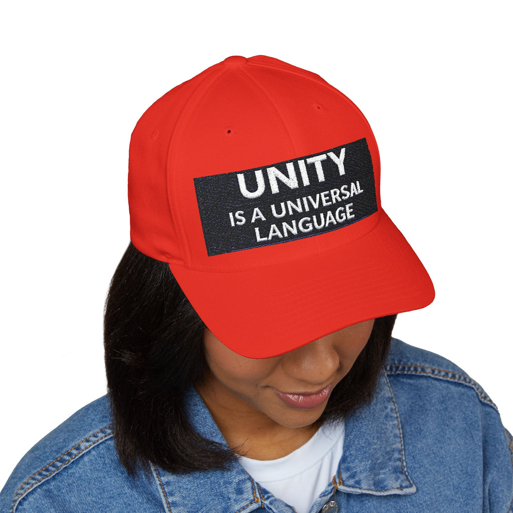 Unity Embroidered Cap — "Unity Is A Universal Language" Structured Hat