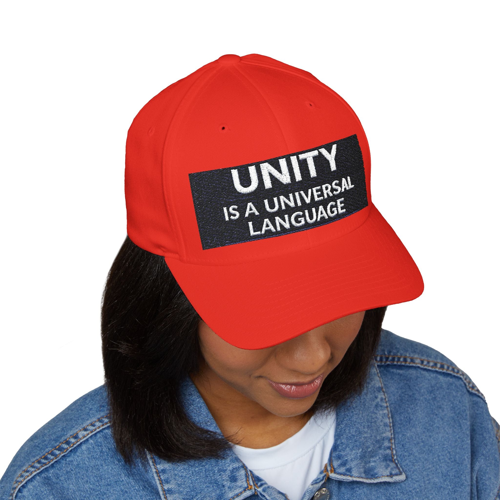 Unity Embroidered Cap — "Unity Is A Universal Language" Structured Hat