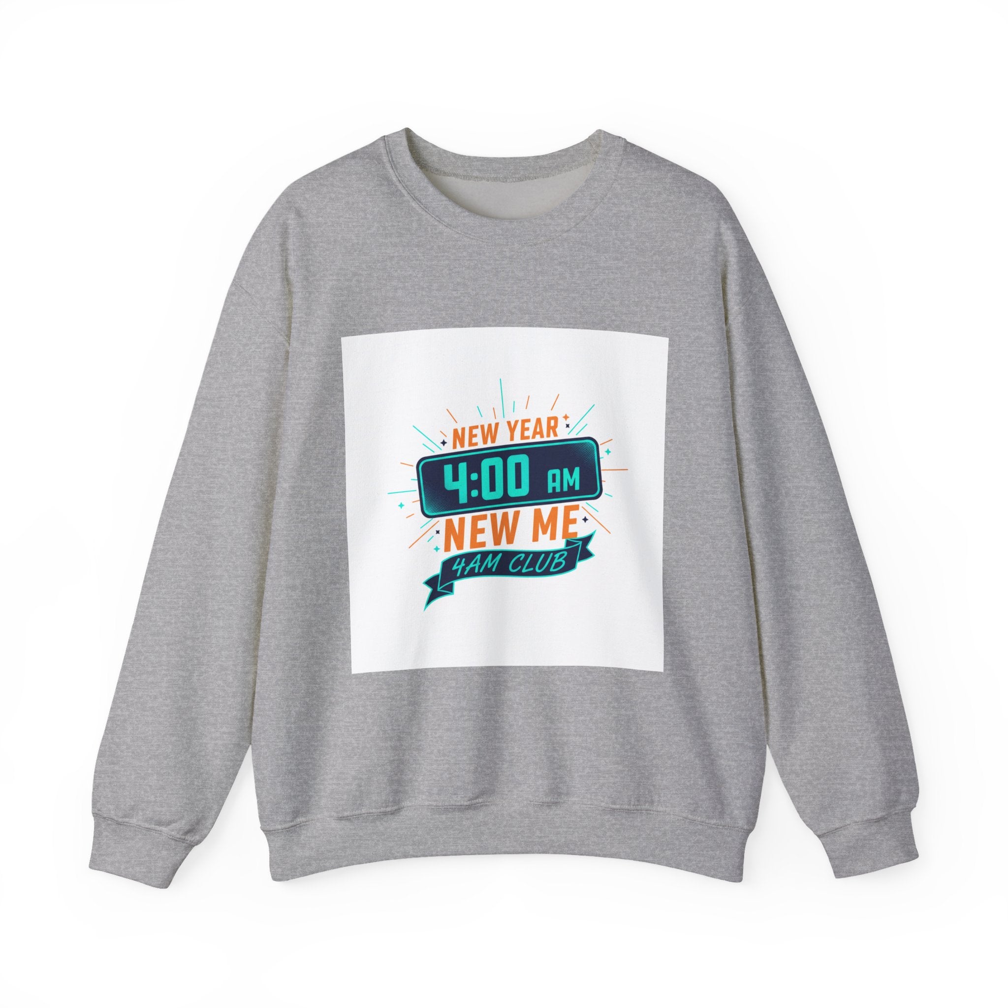 New Year 4:00 AM New Me Crewneck Sweatshirt | Holiday Apparel, Festive Sweater Look