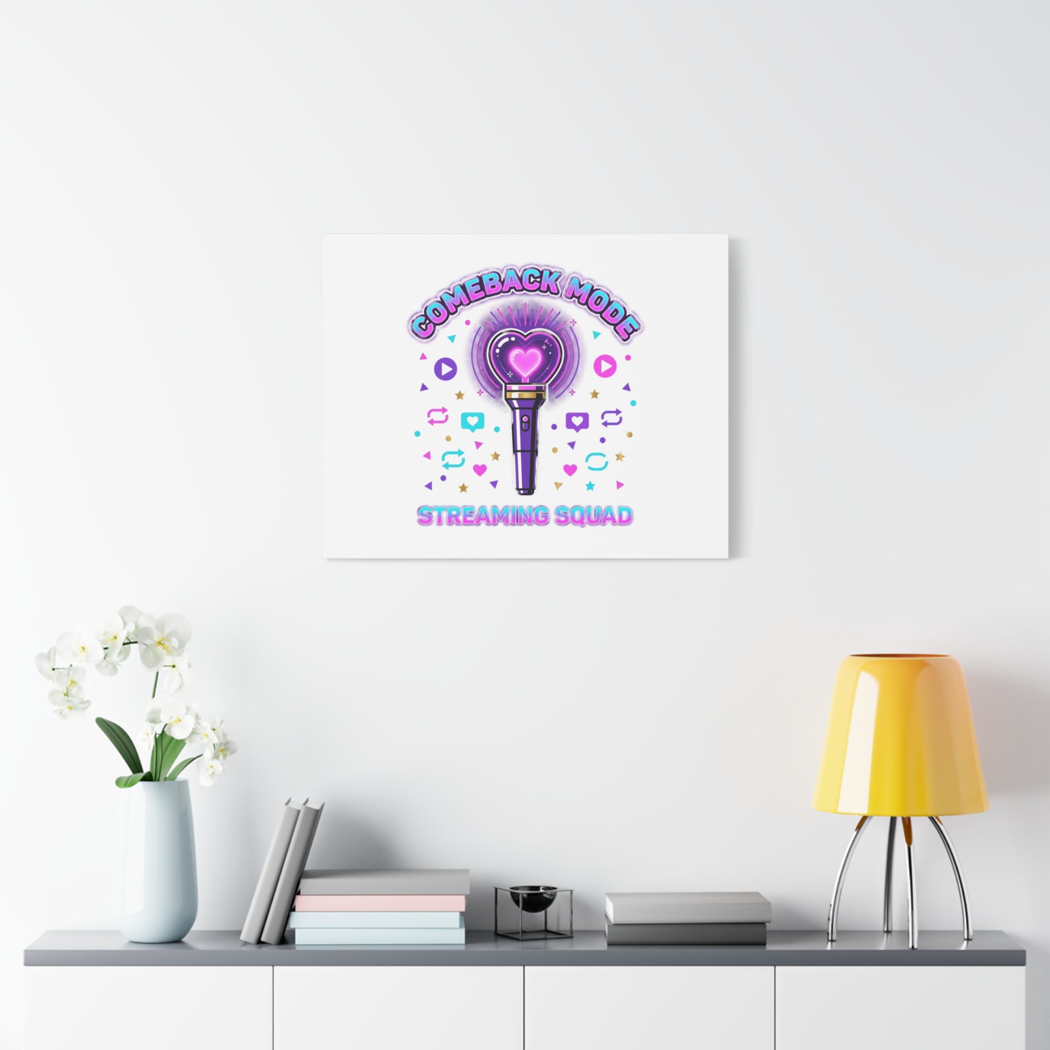 Comeback Mode Lightstick Canvas | K-pop Comeback, Streaming Squad