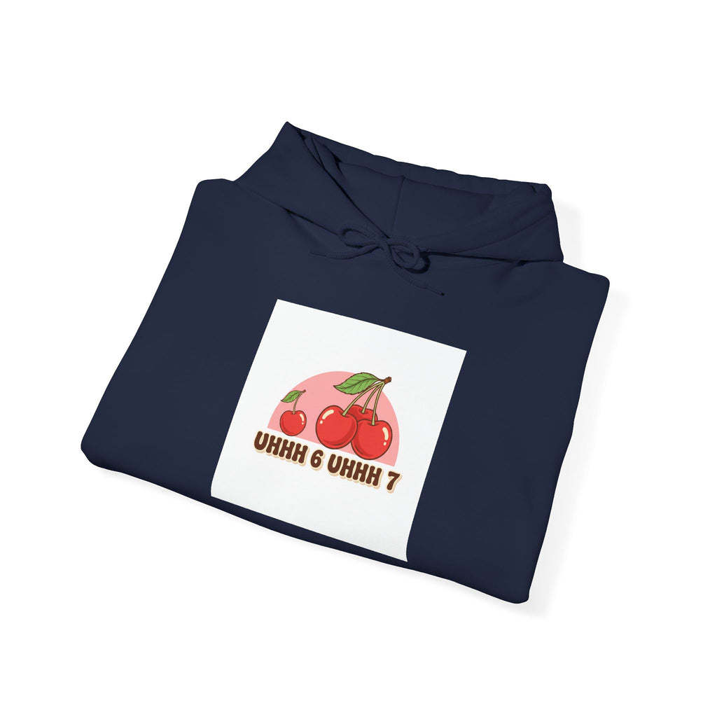 Retro Cherry Graphic Hoodie | kawaii fruit design, vintage cherry motif