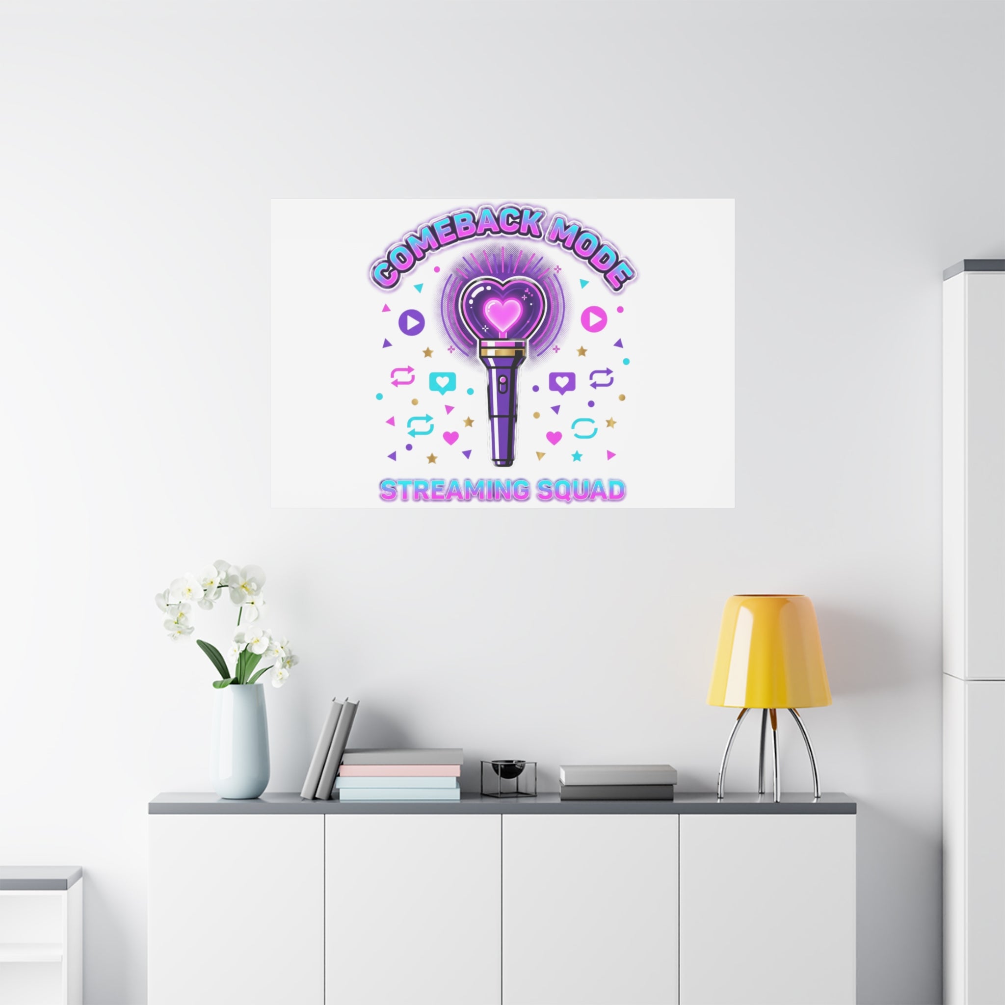 Comeback Mode Lightstick Canvas | K-pop Comeback, Streaming Squad