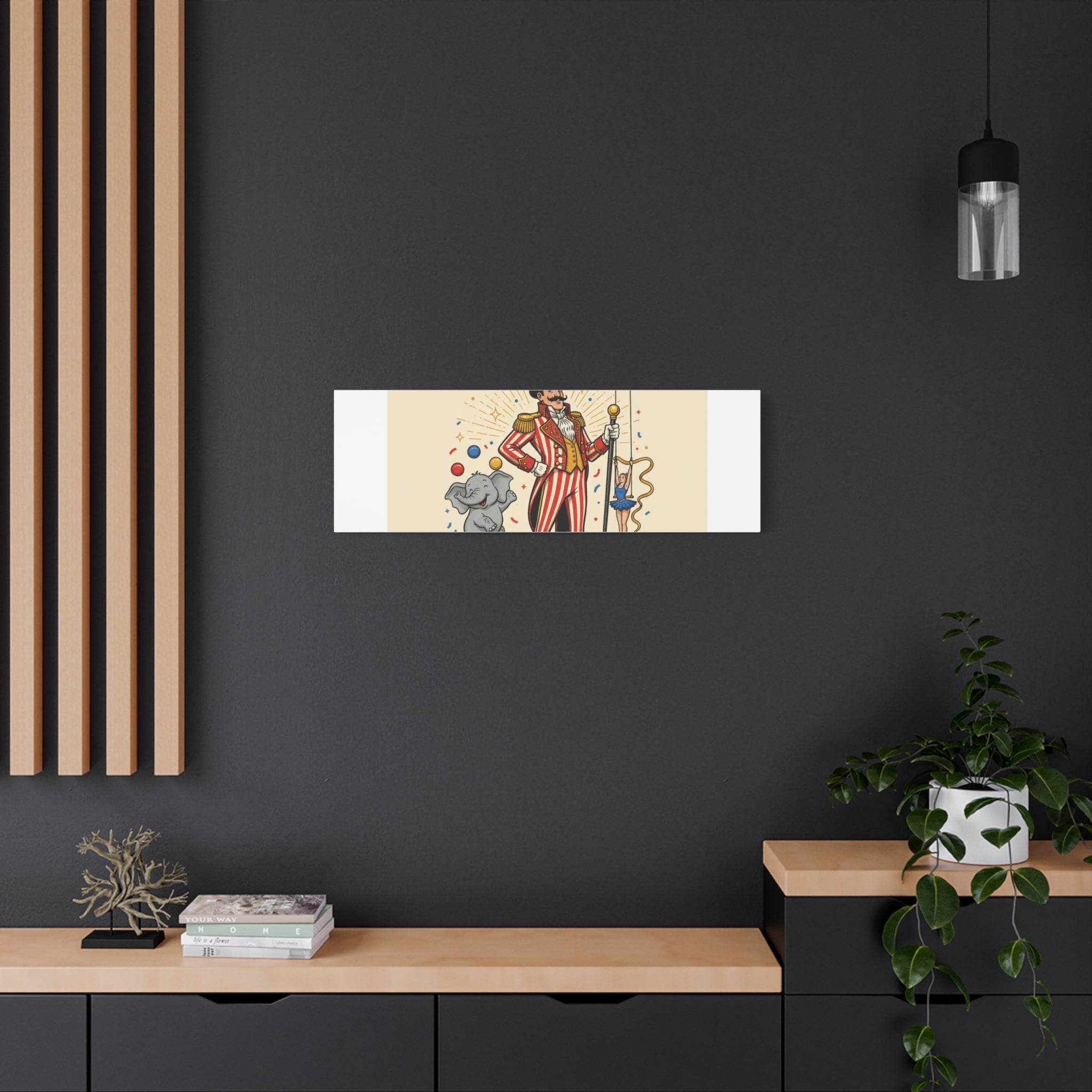 Join the Spectacle Circus Art Print | Matte Canvas, Stretched, Vintage Carnival Design