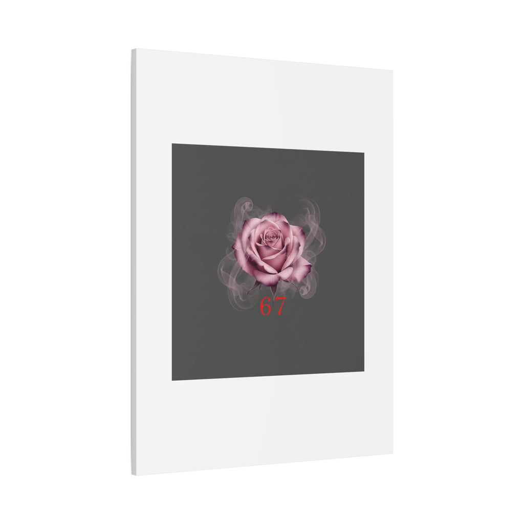 6 7 Valentine's Canvas | Viral Gothic Rose Wall Art | 6 7 Meaning Dark Romance
