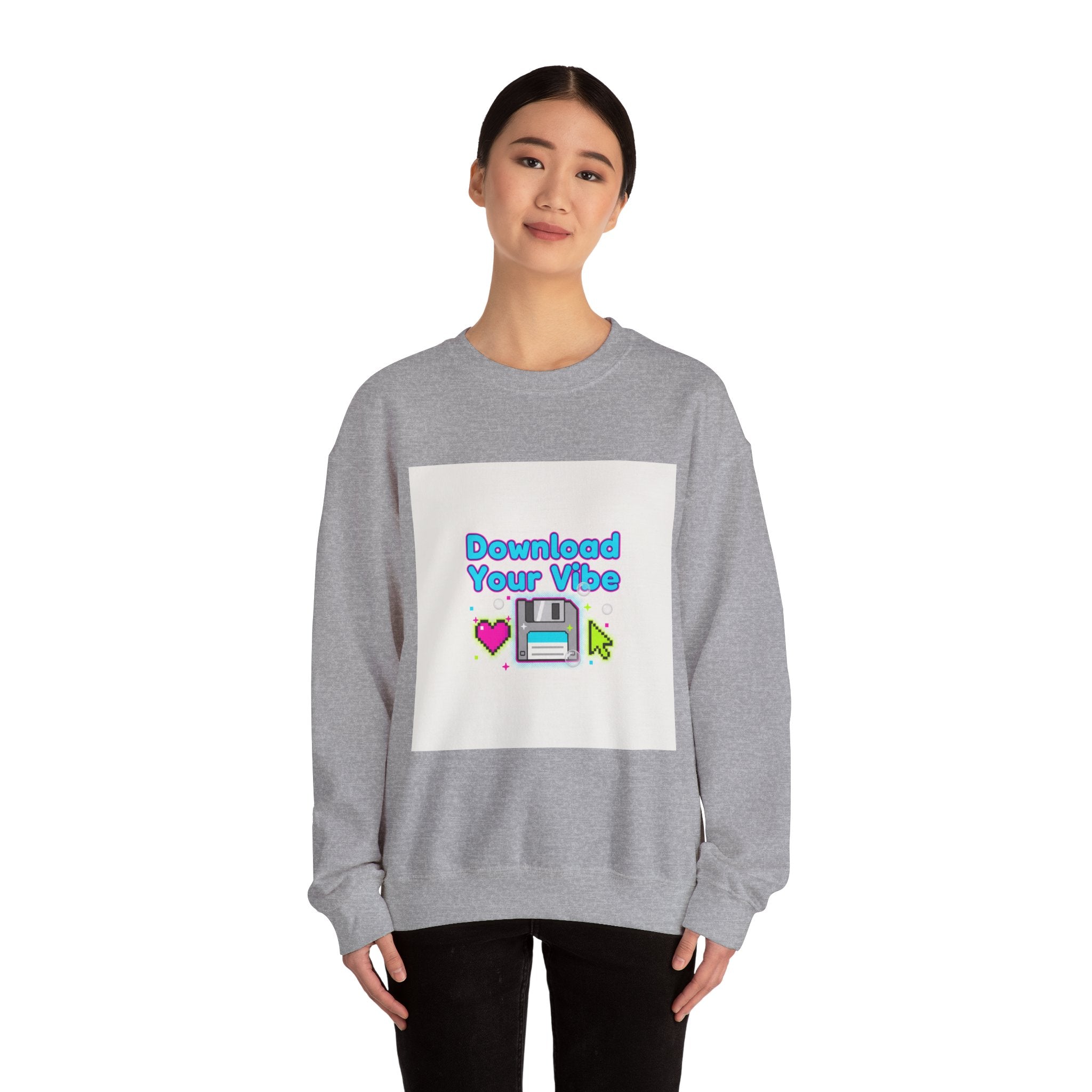 Download Your Vibe Sweatshirt | Y2K retro tech, pixel floppy art