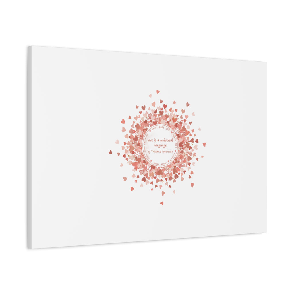 Tiny Heart Confetti Canvas | Matte Stretched Wall Art