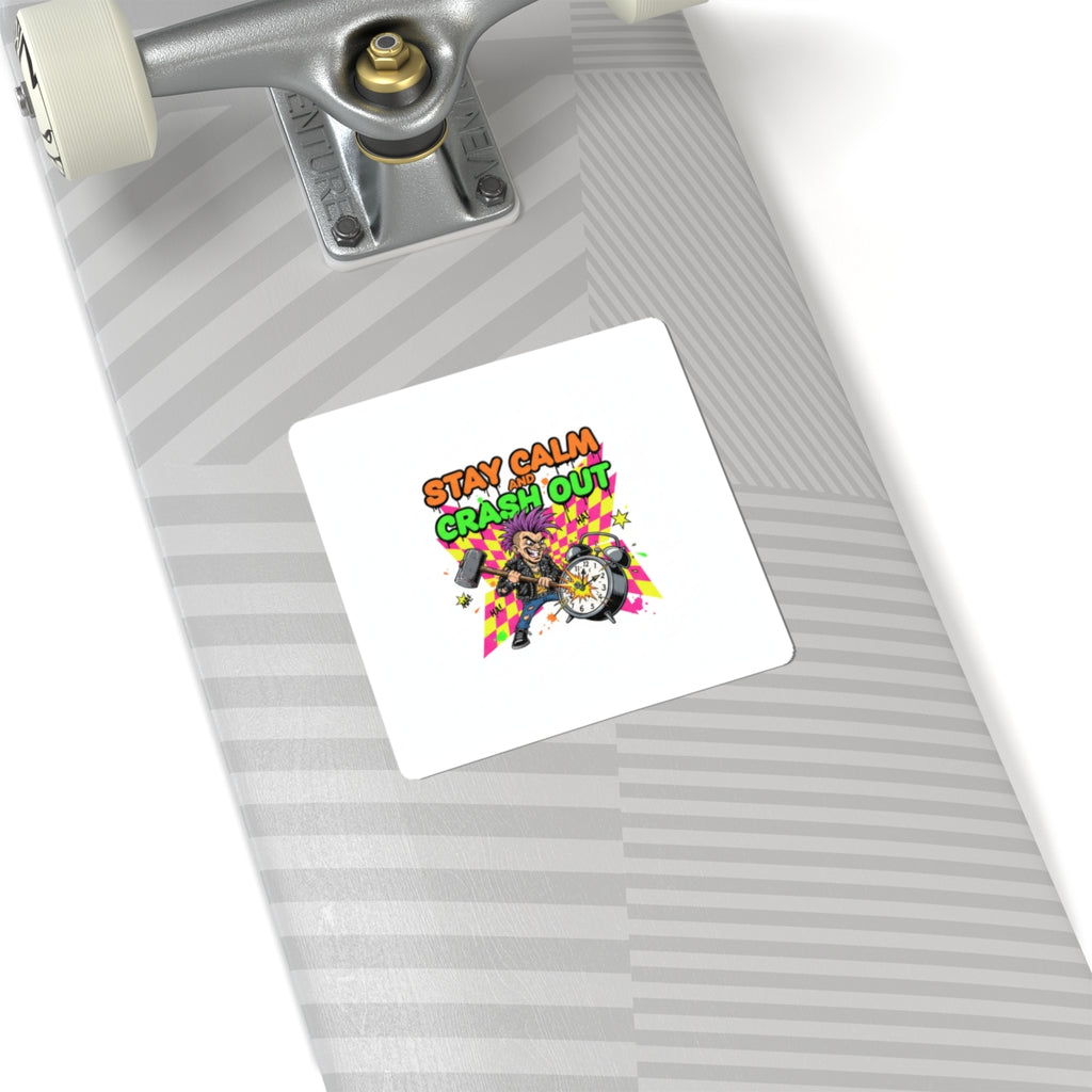 Crash Out Sticker | meltdown sticker, high stress design